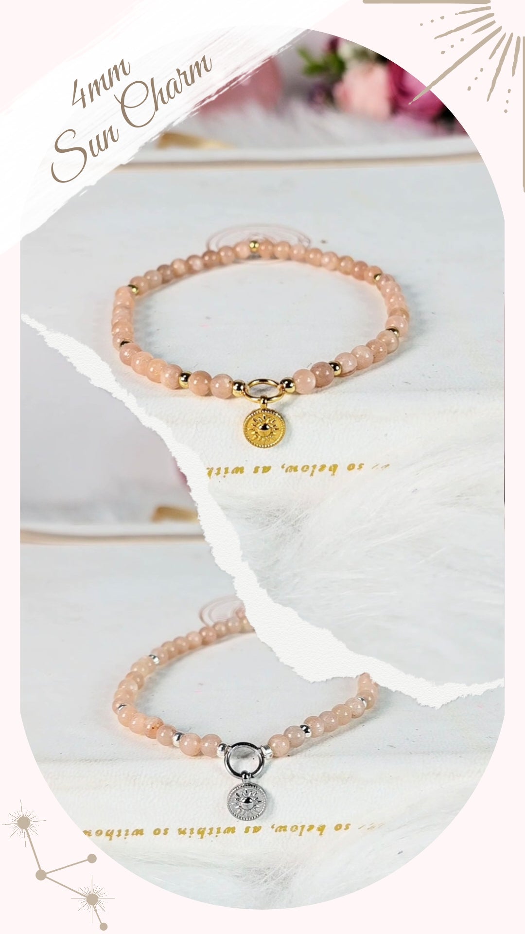 DESIGNS & CHARMS Sunstone Bracelet