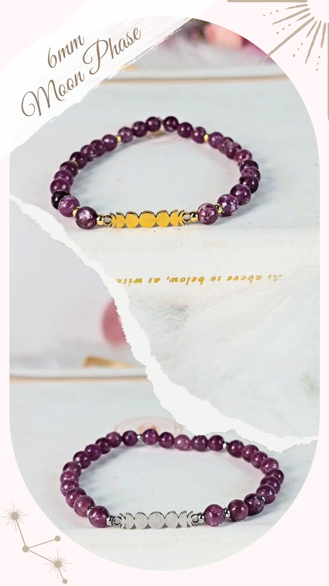 DESIGNS & CHARMS Lepidolite Bracelet