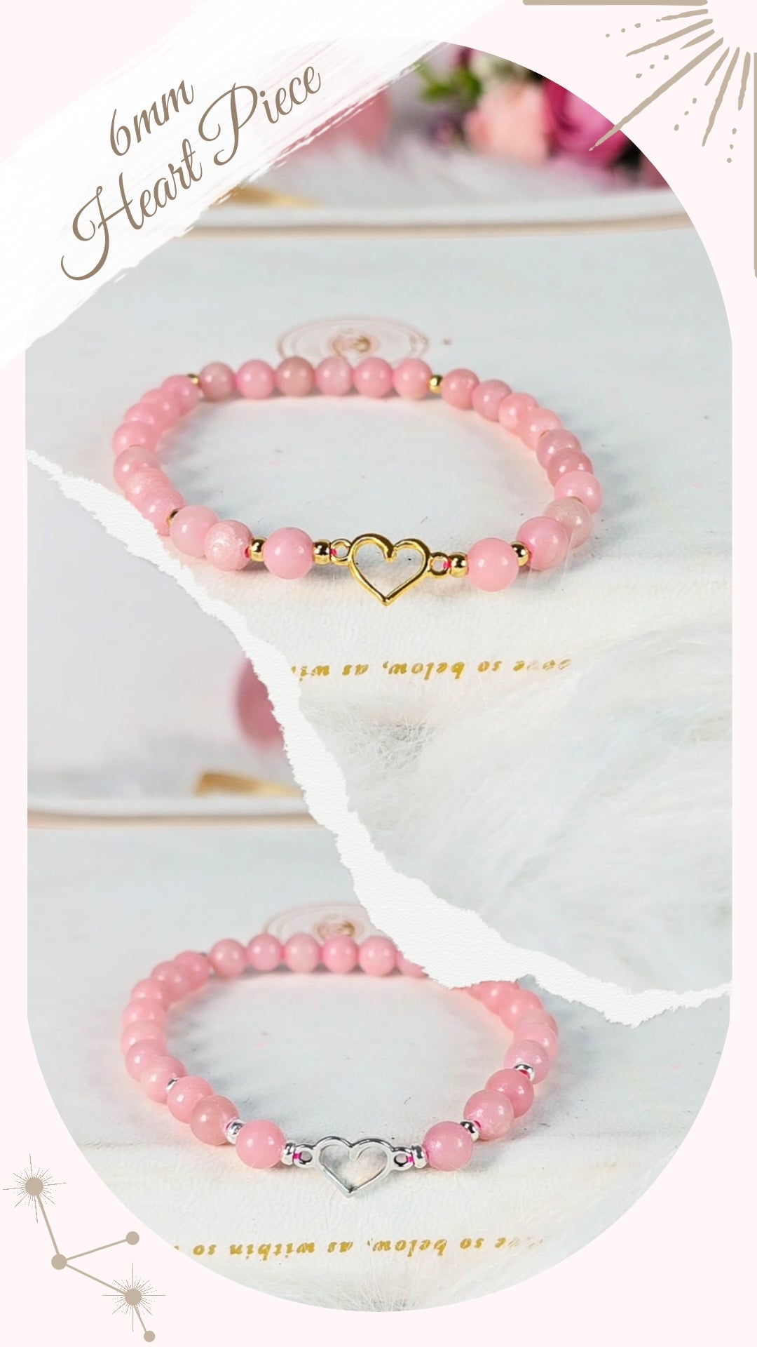 DESIGNS & CHARMS Pink Opal Bracelet