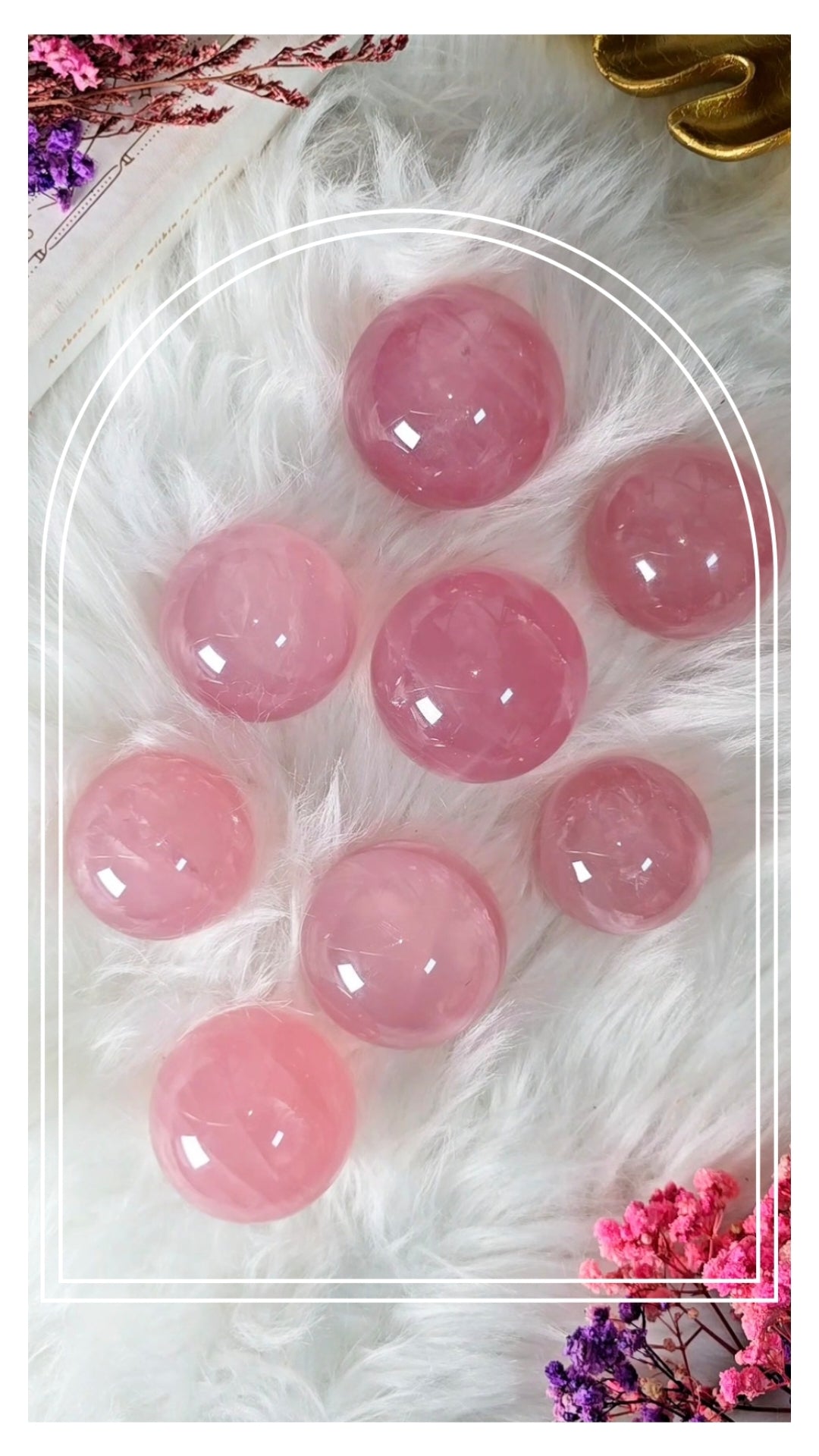 Extra Quality Star Rosequartz Sphere