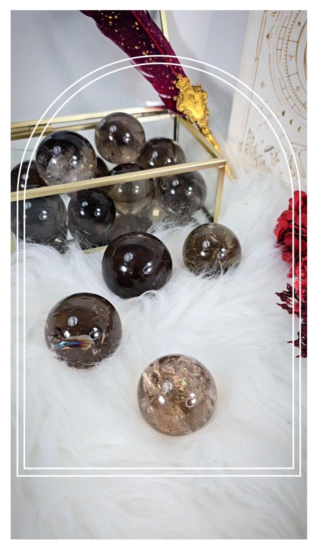 High Quality Smoky Quartz Sphere