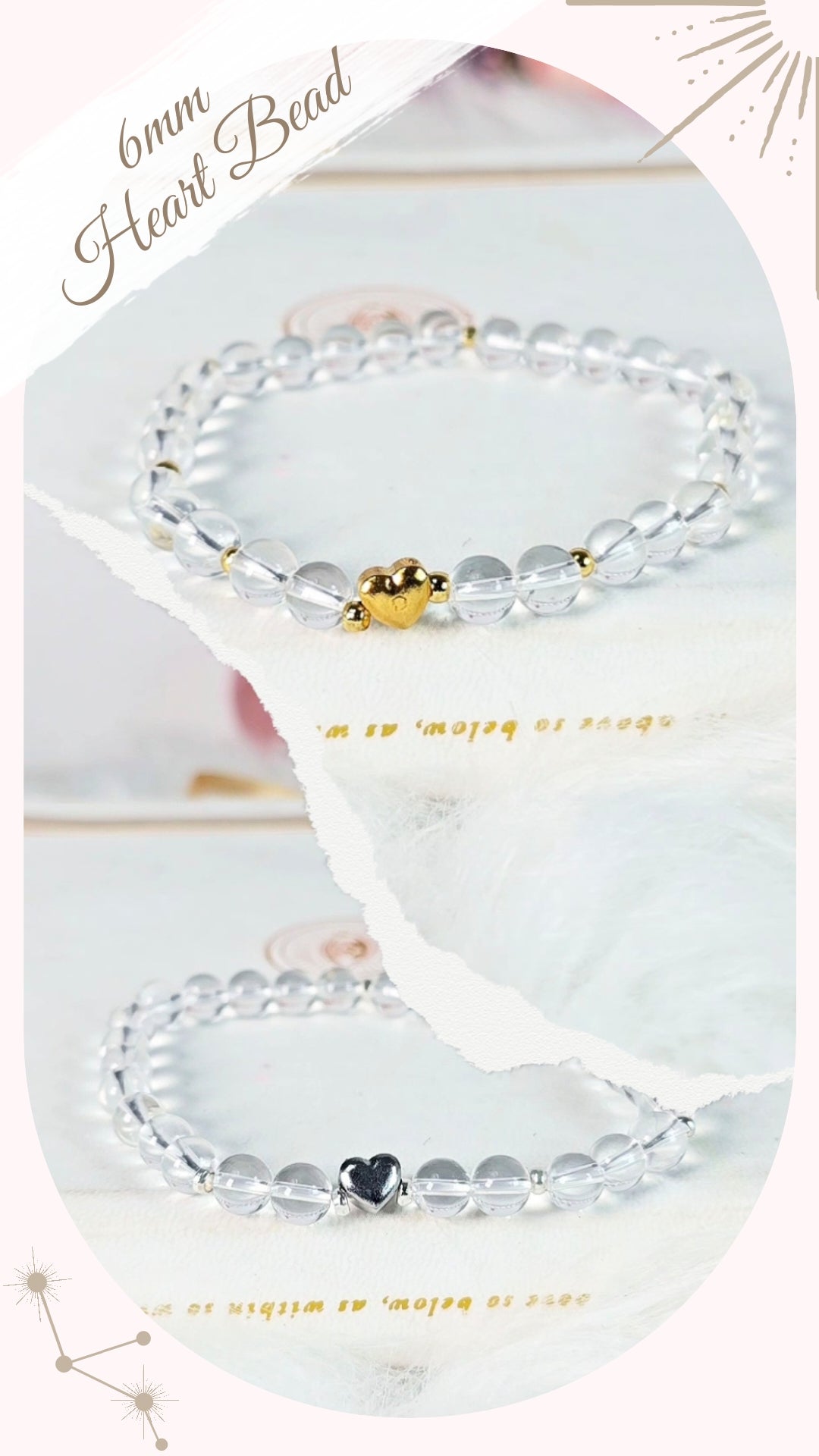 DESIGNS & CHARMS Clear Quartz Bracelet