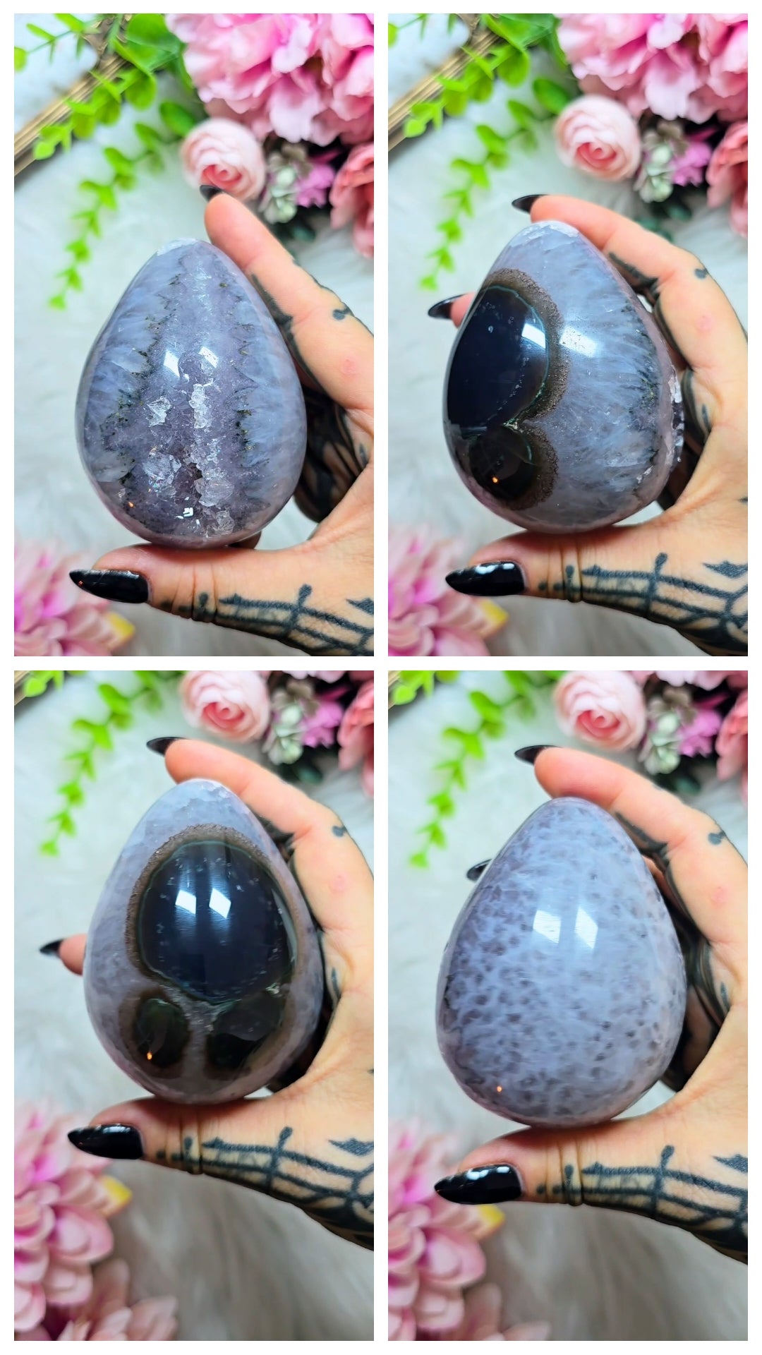 Druzy Rainbow Amethyst Egg 24