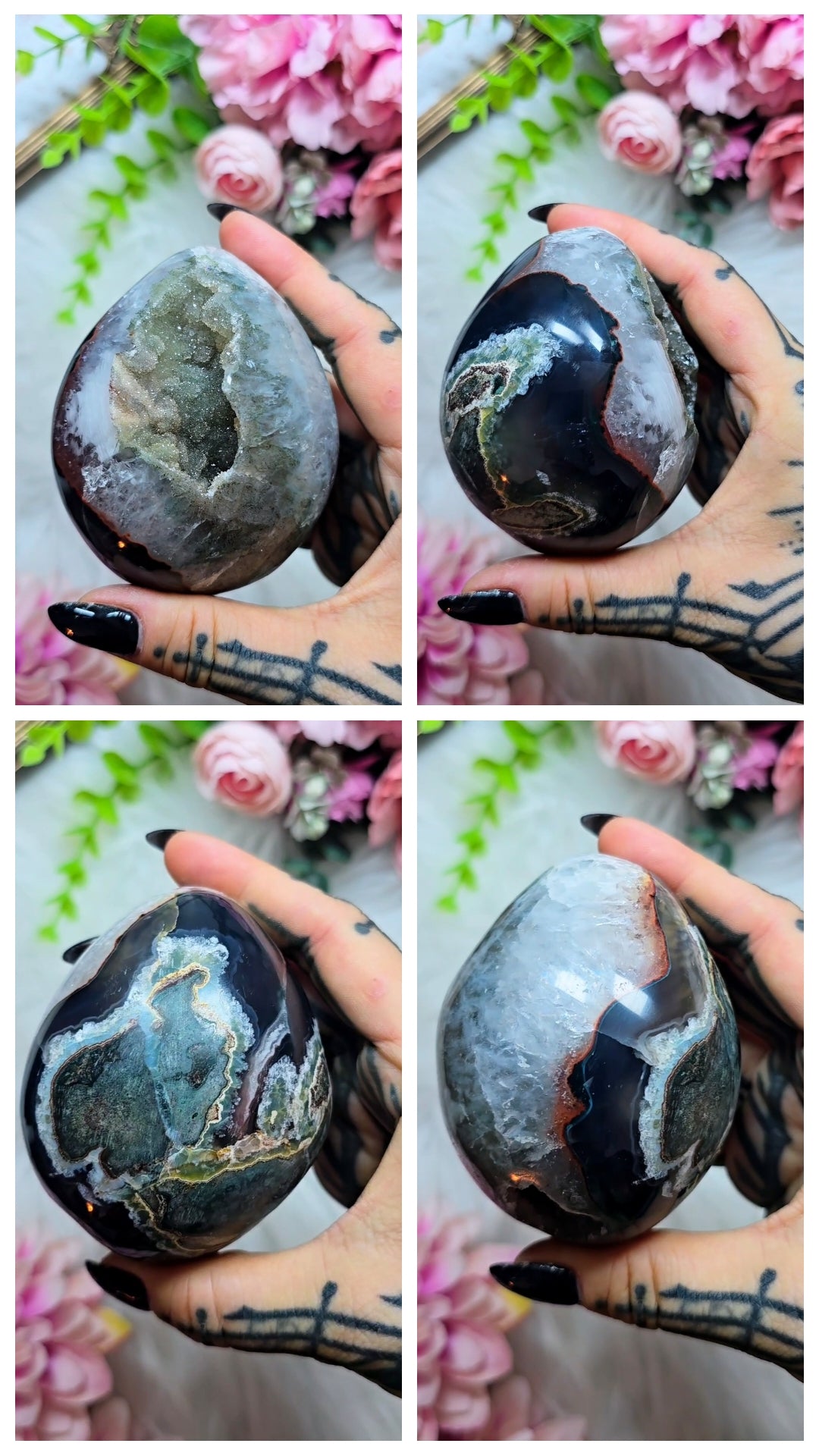 Druzy Rainbow Amethyst Egg 28