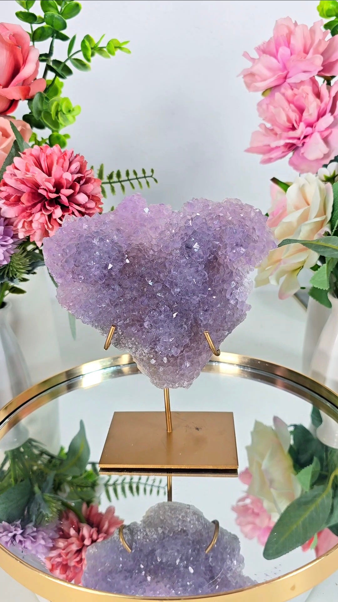 Flower Amethyst on Stand CFLX204