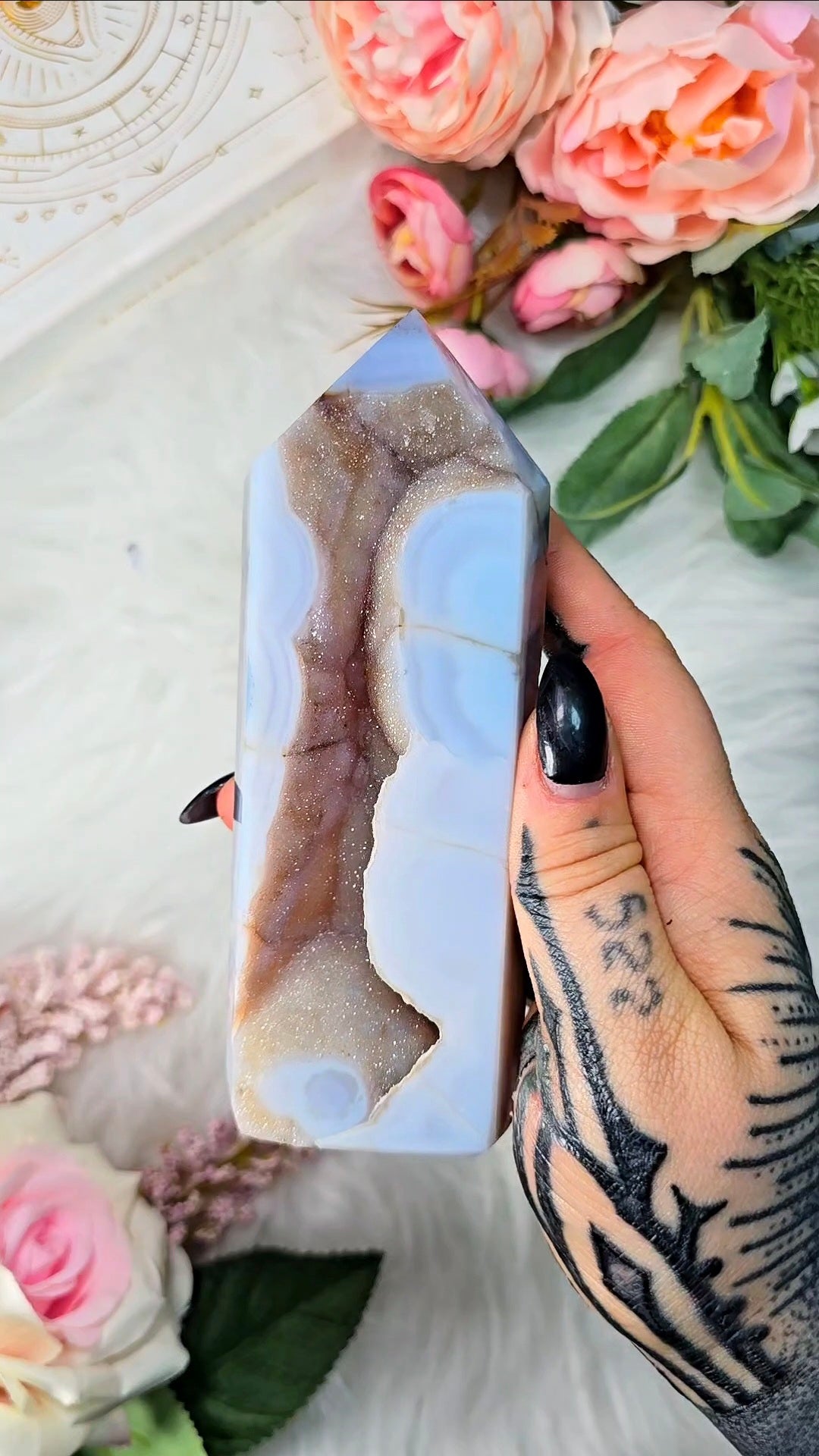 Druzy Agate Tower CT421