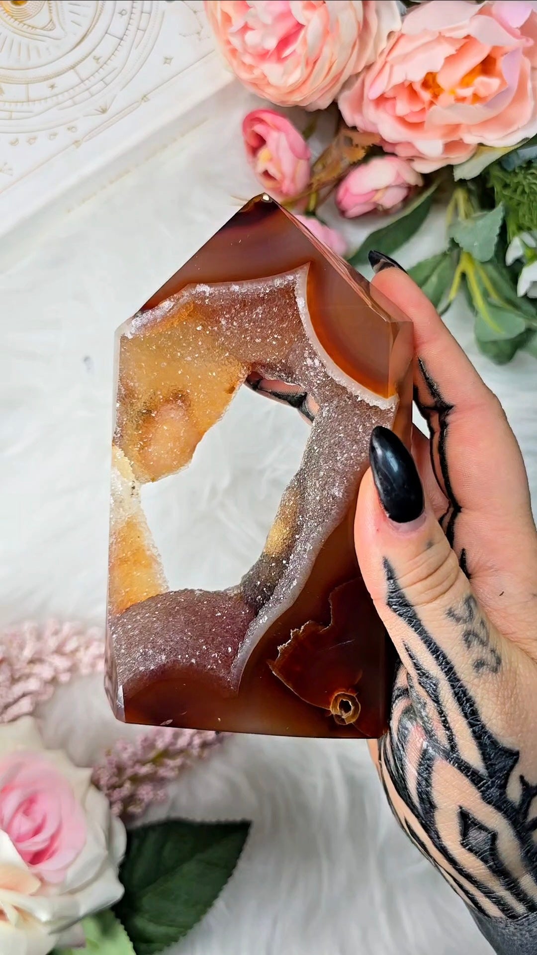 Druzy Agate Tower CT423