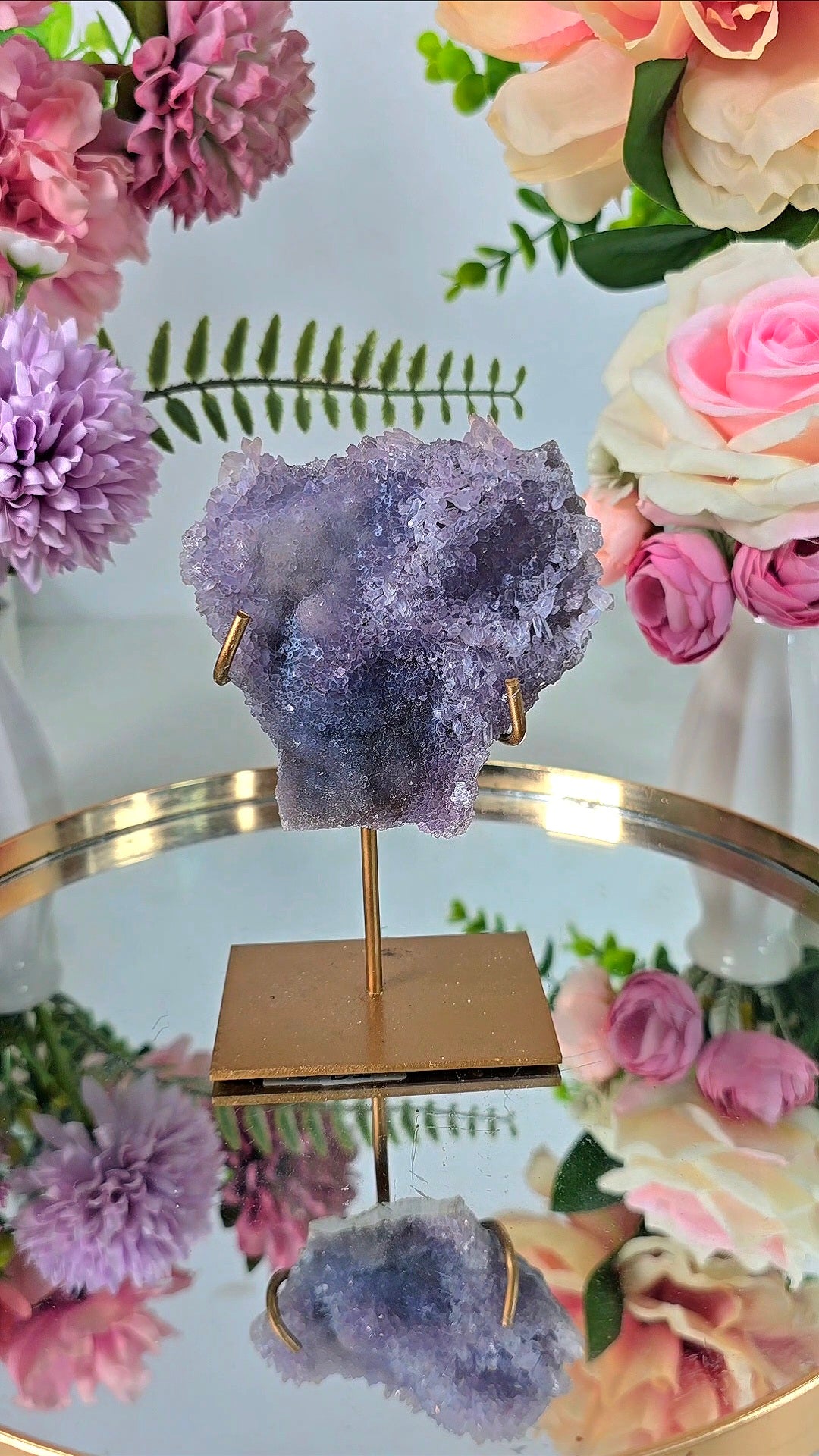 Flower Amethyst on Stand CFLX229