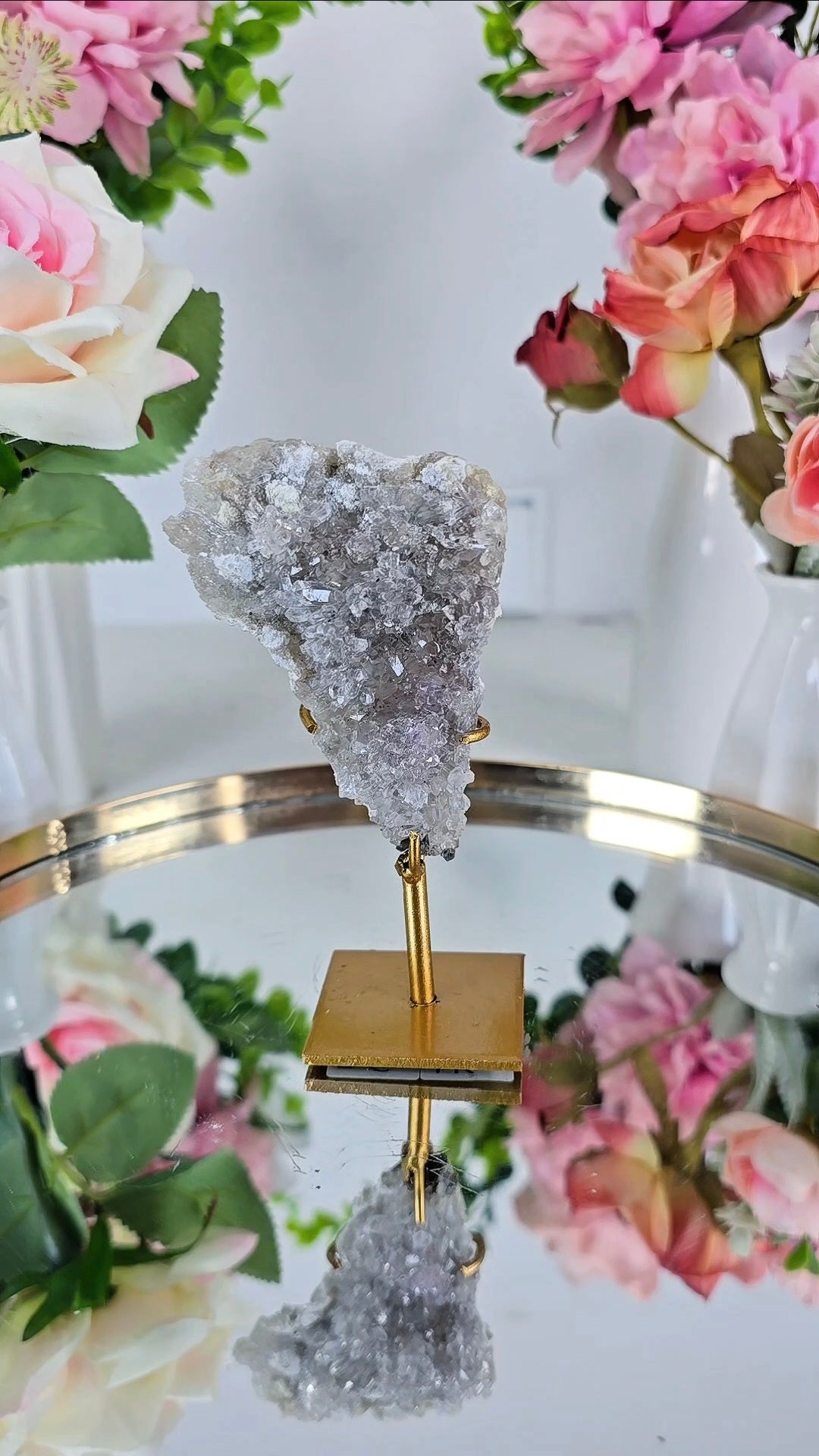 Flower Amethyst on Stand CFLX249