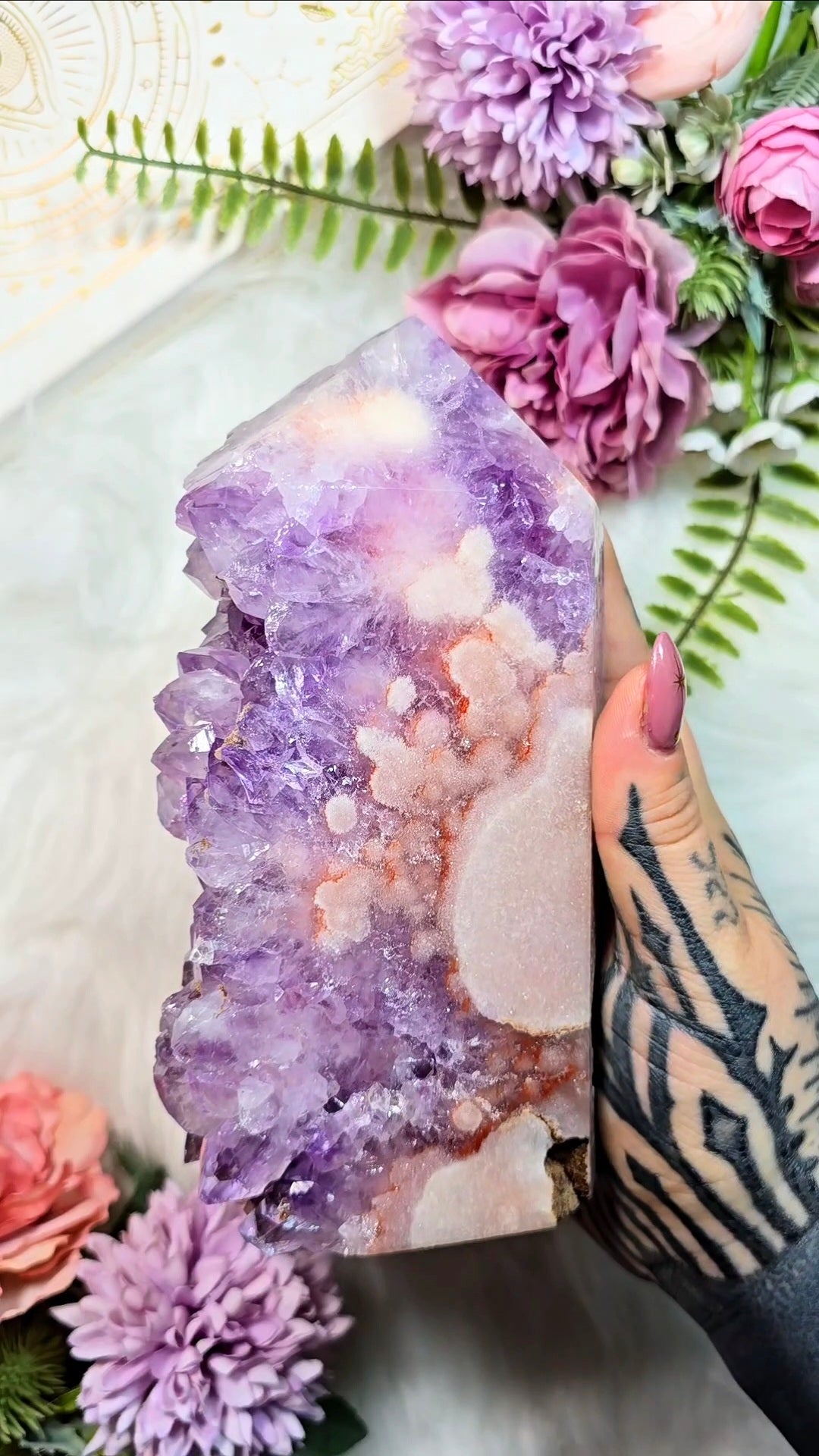 Pink Amethyst tower CT475