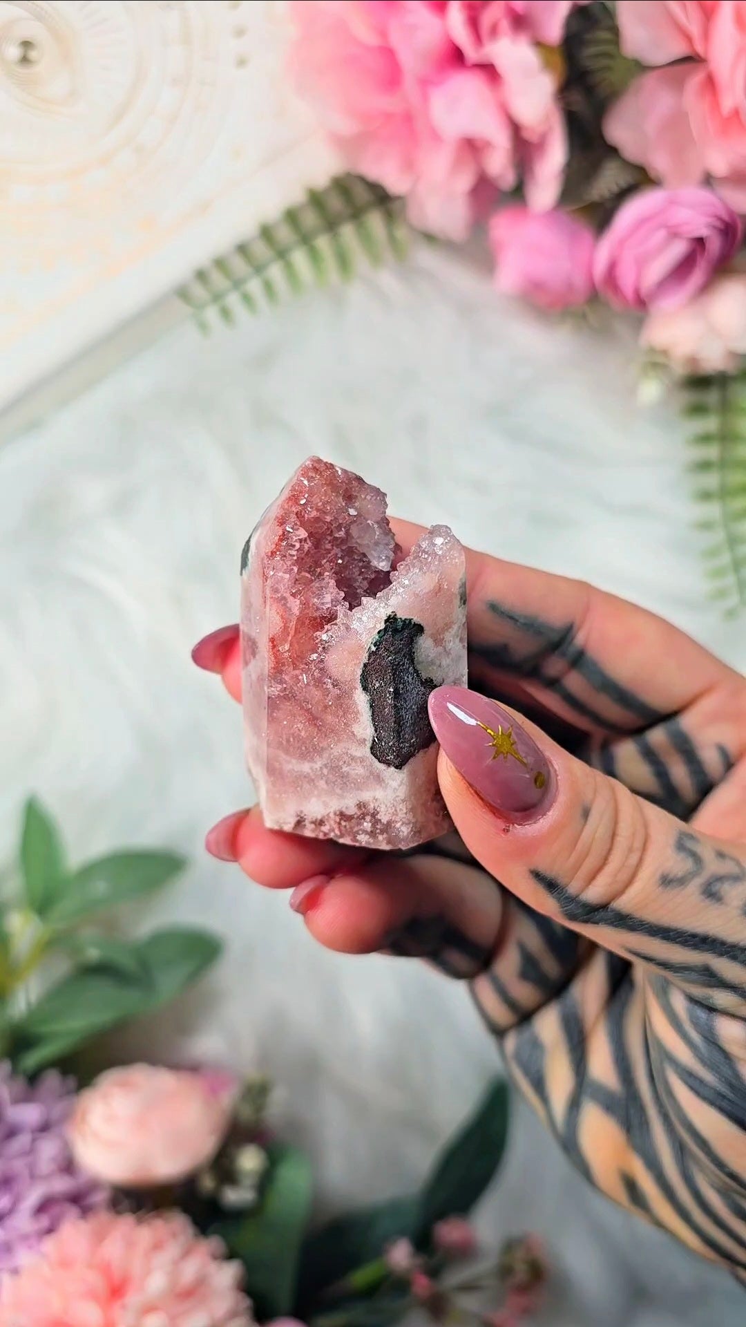 Pink Amethyst tower CT480