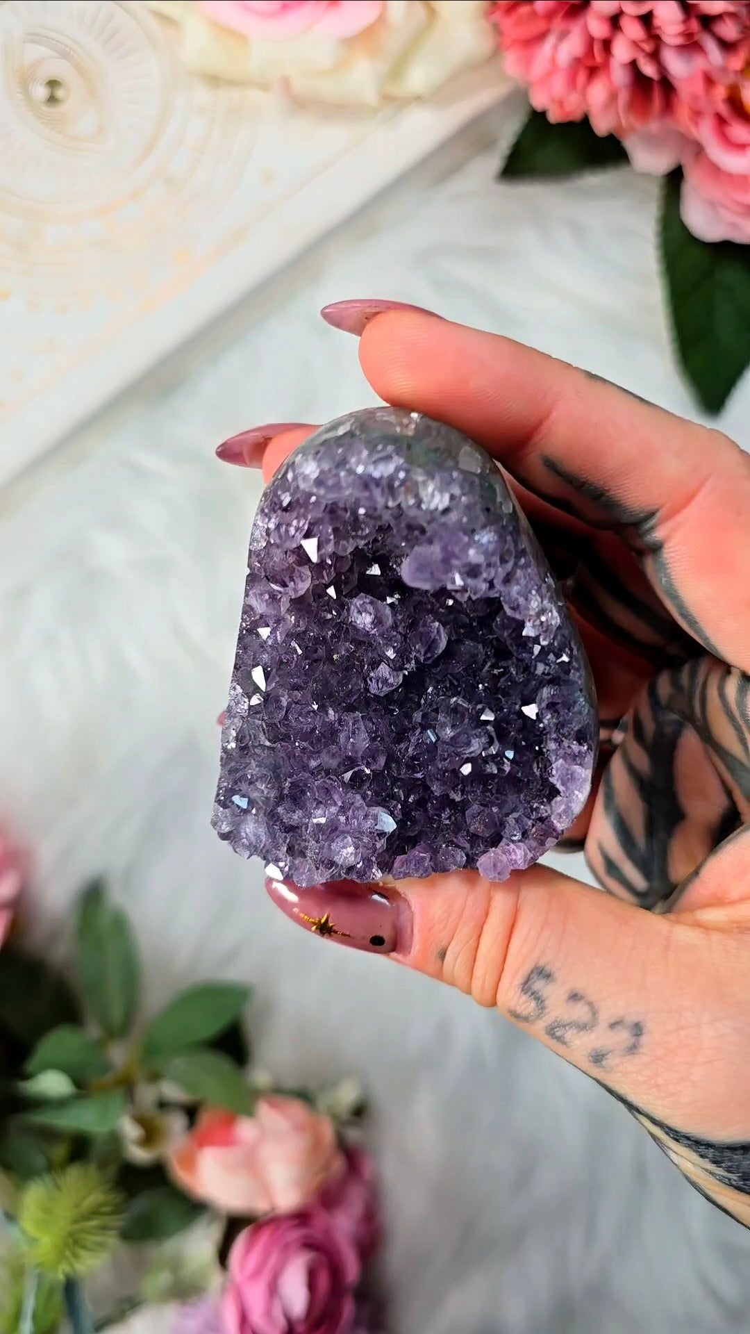 Rainbow Amethyst Cut Base