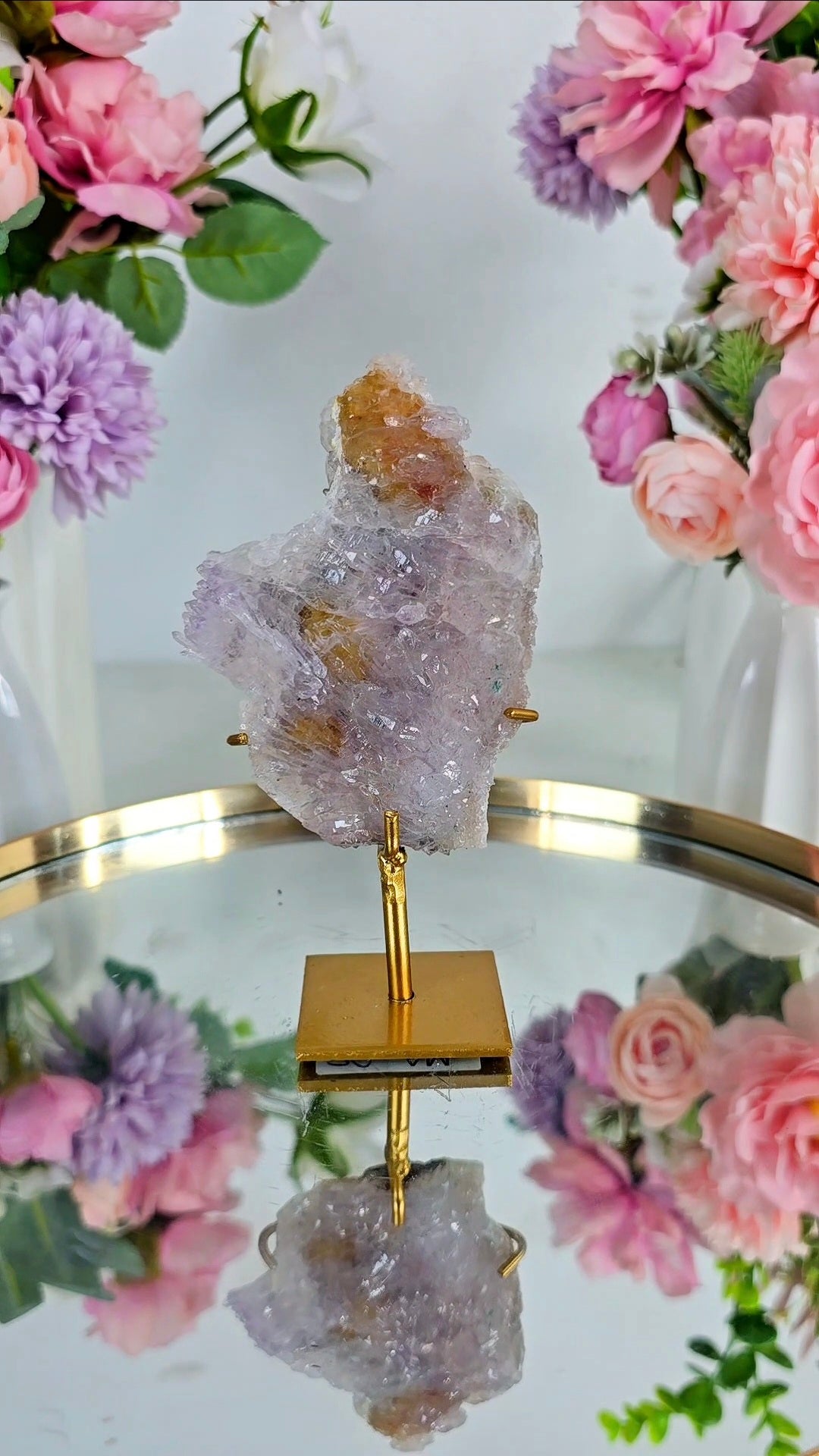 Flower Amethyst on Stand CFLX257