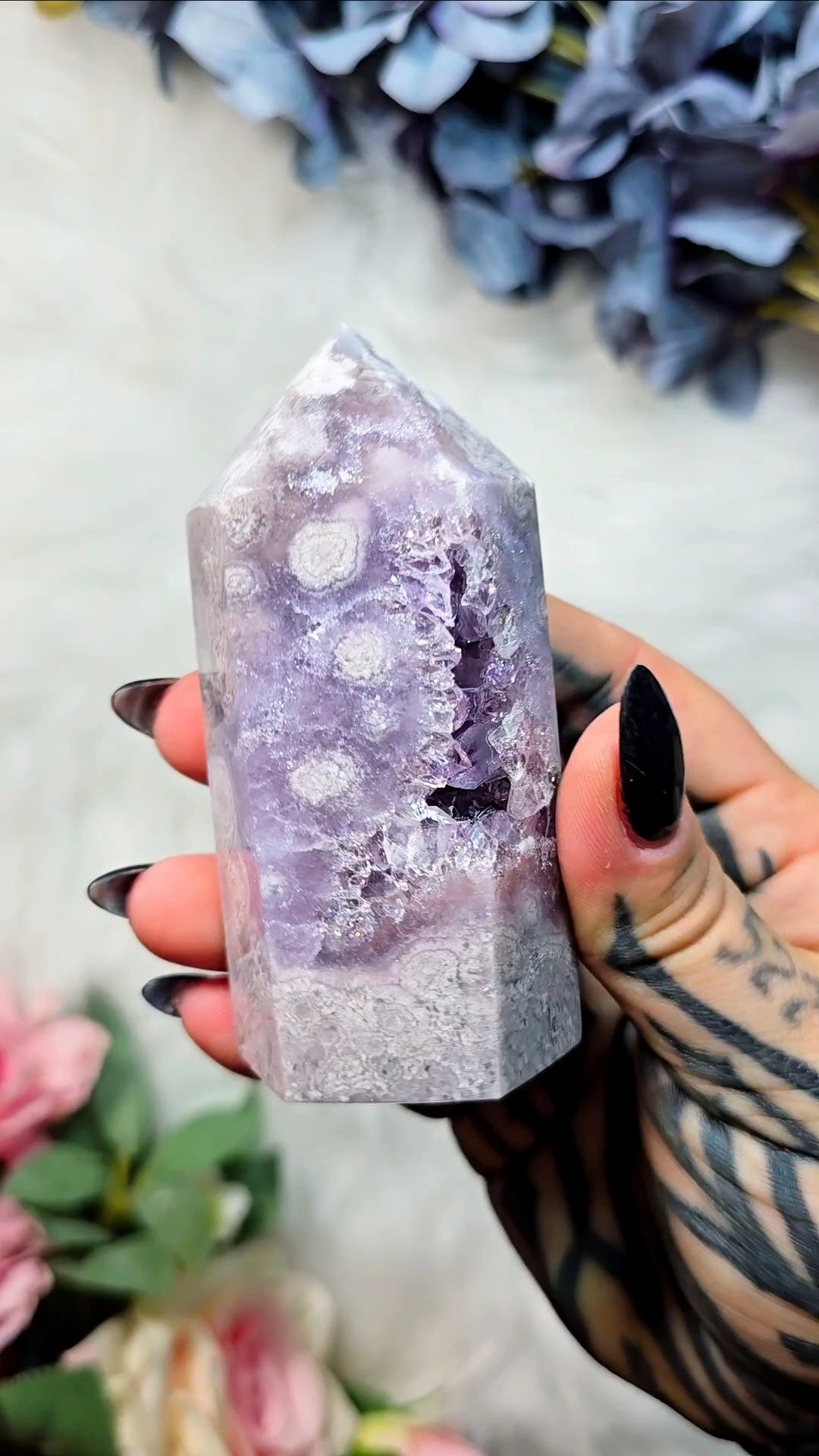 Pink Amethyst tower CT512