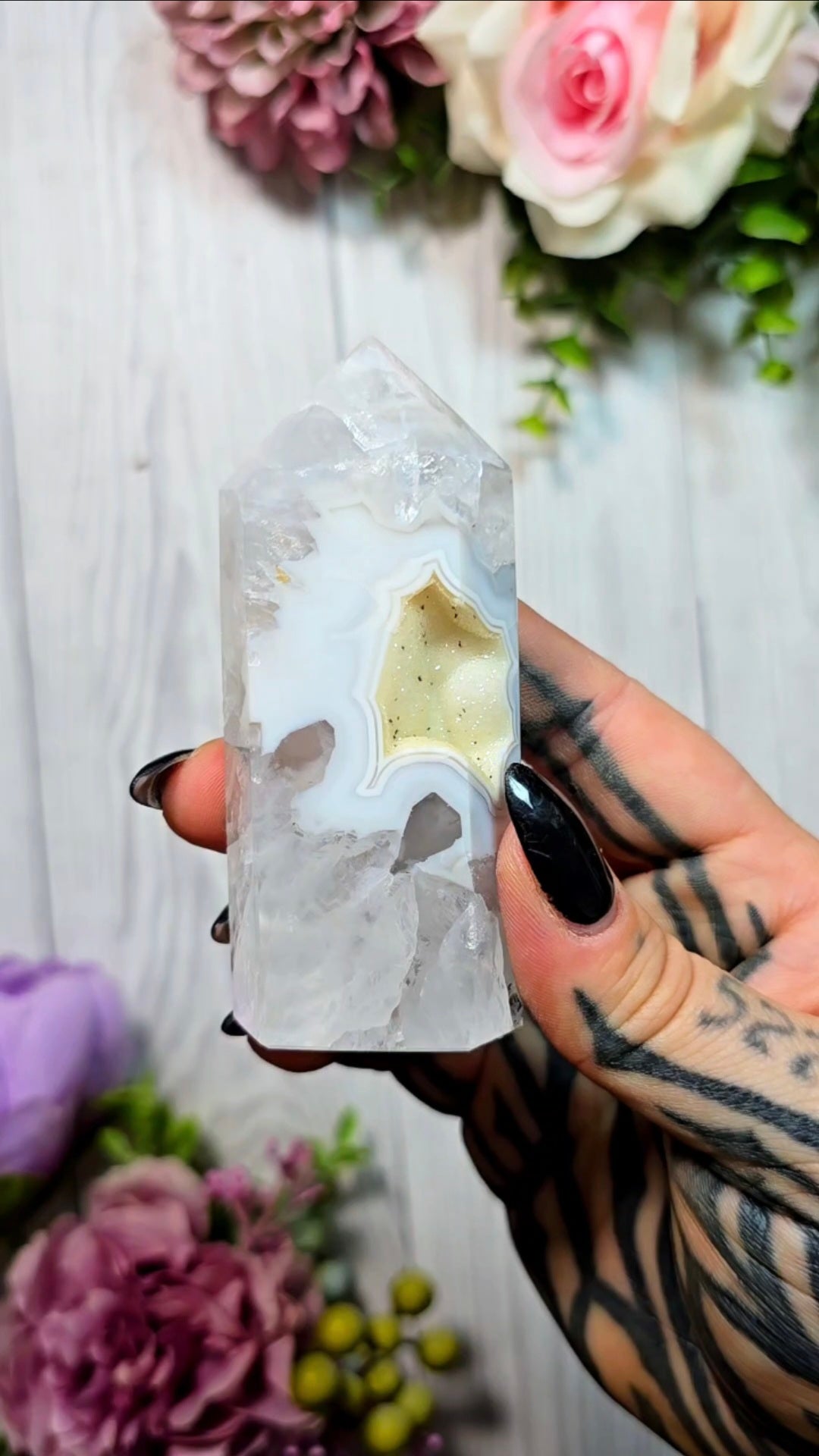 Druzy Agate tower CT524