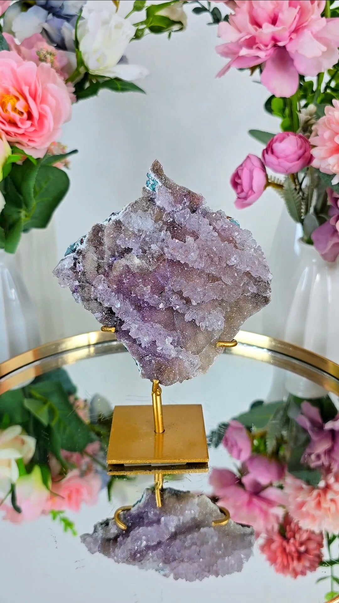 Flower Amethyst on Stand CFLX277