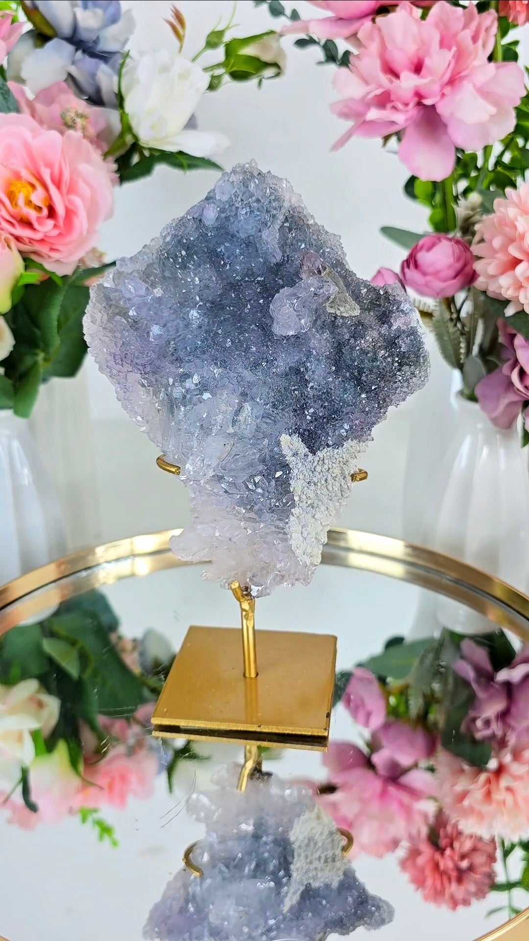 Flower Amethyst on Stand CFLX278