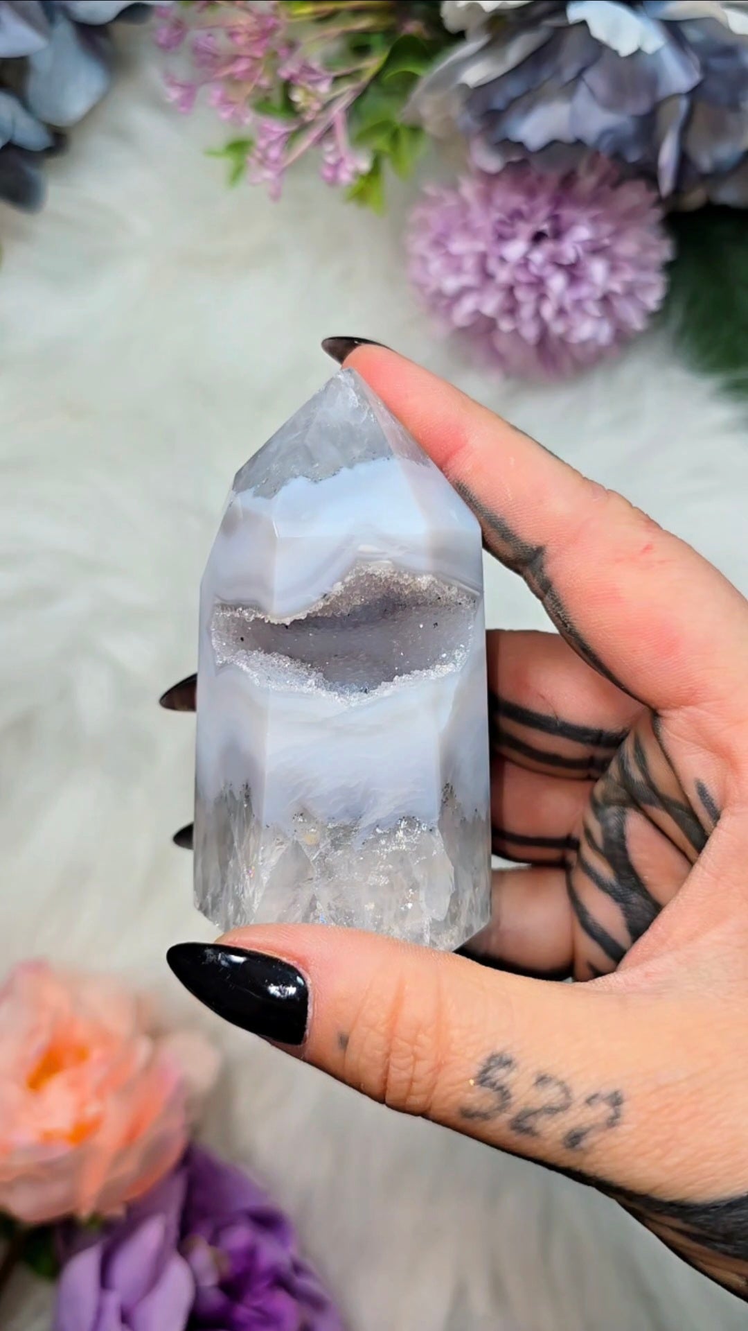 Druzy Agate tower CT554