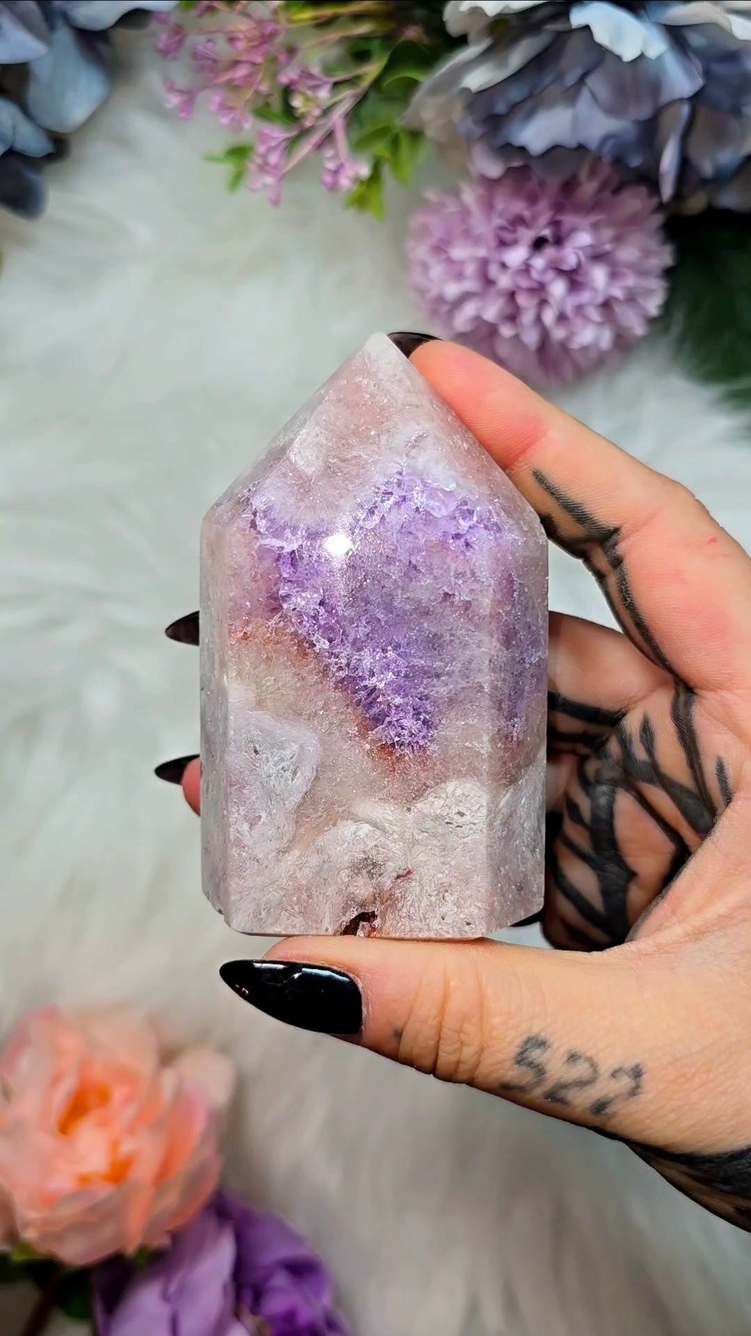 Pink Amethyst tower CT561