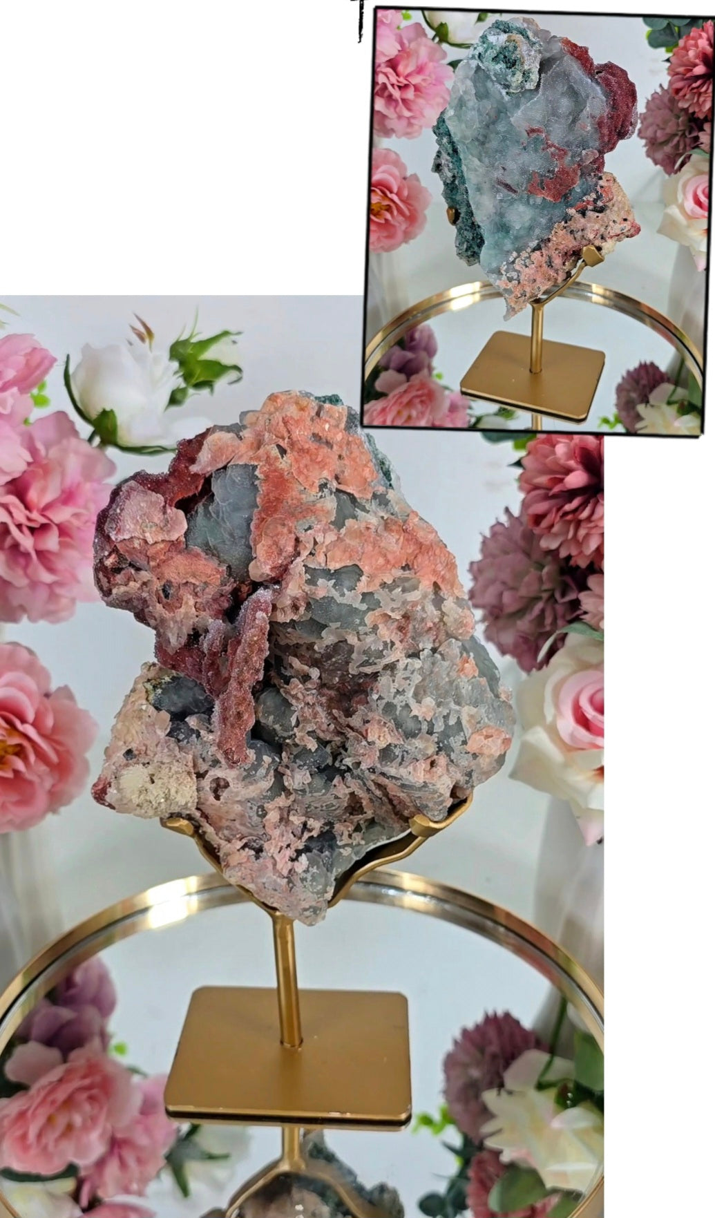 Double Sided Quartz / Hematite Formation on stand