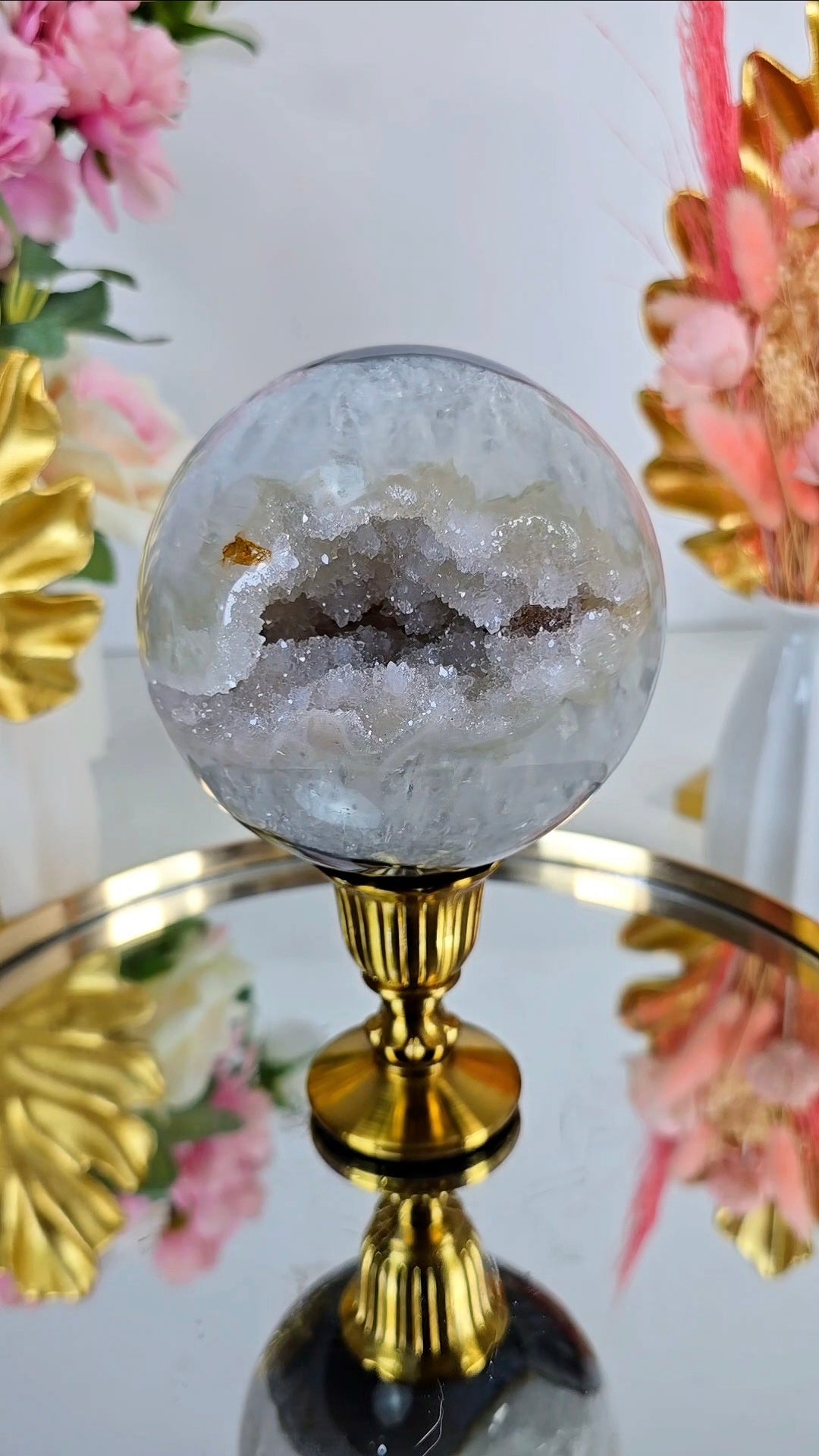 Druzy Quartz Sphere CS224