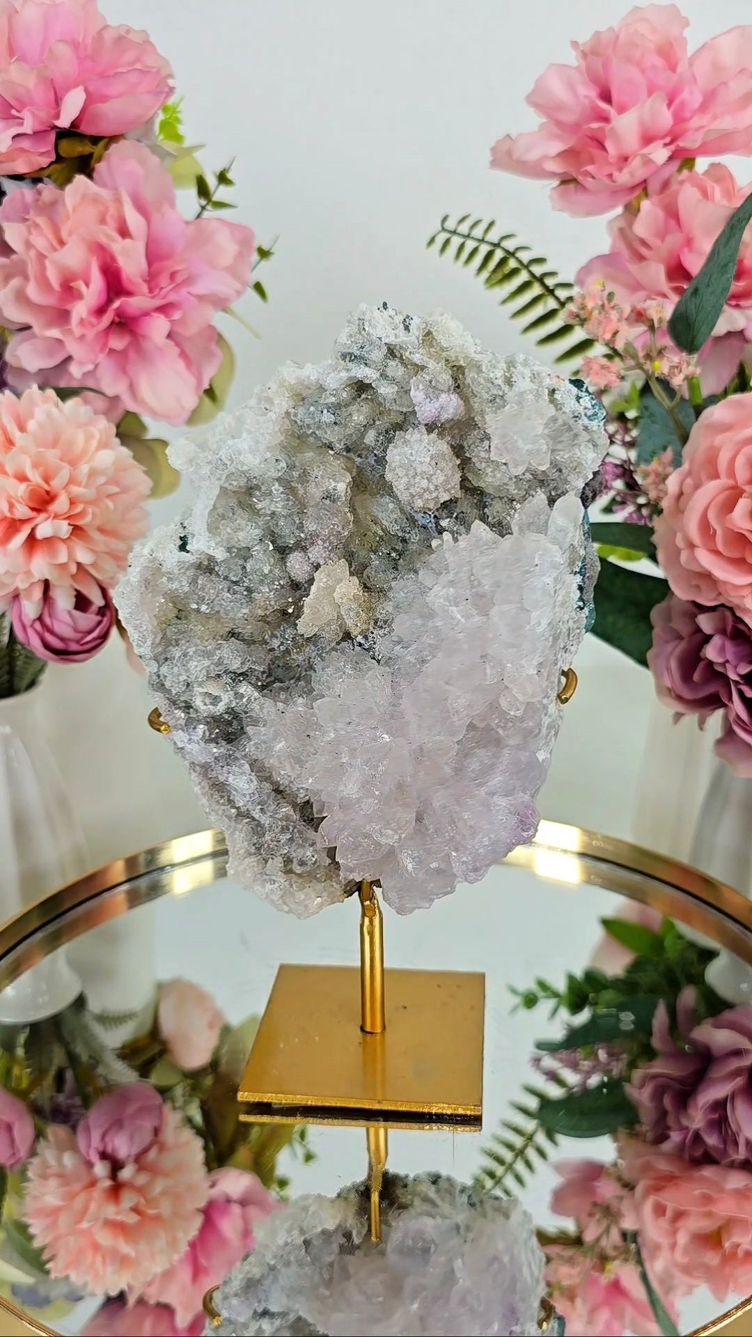 Flower Amethyst on Stand CFLX286