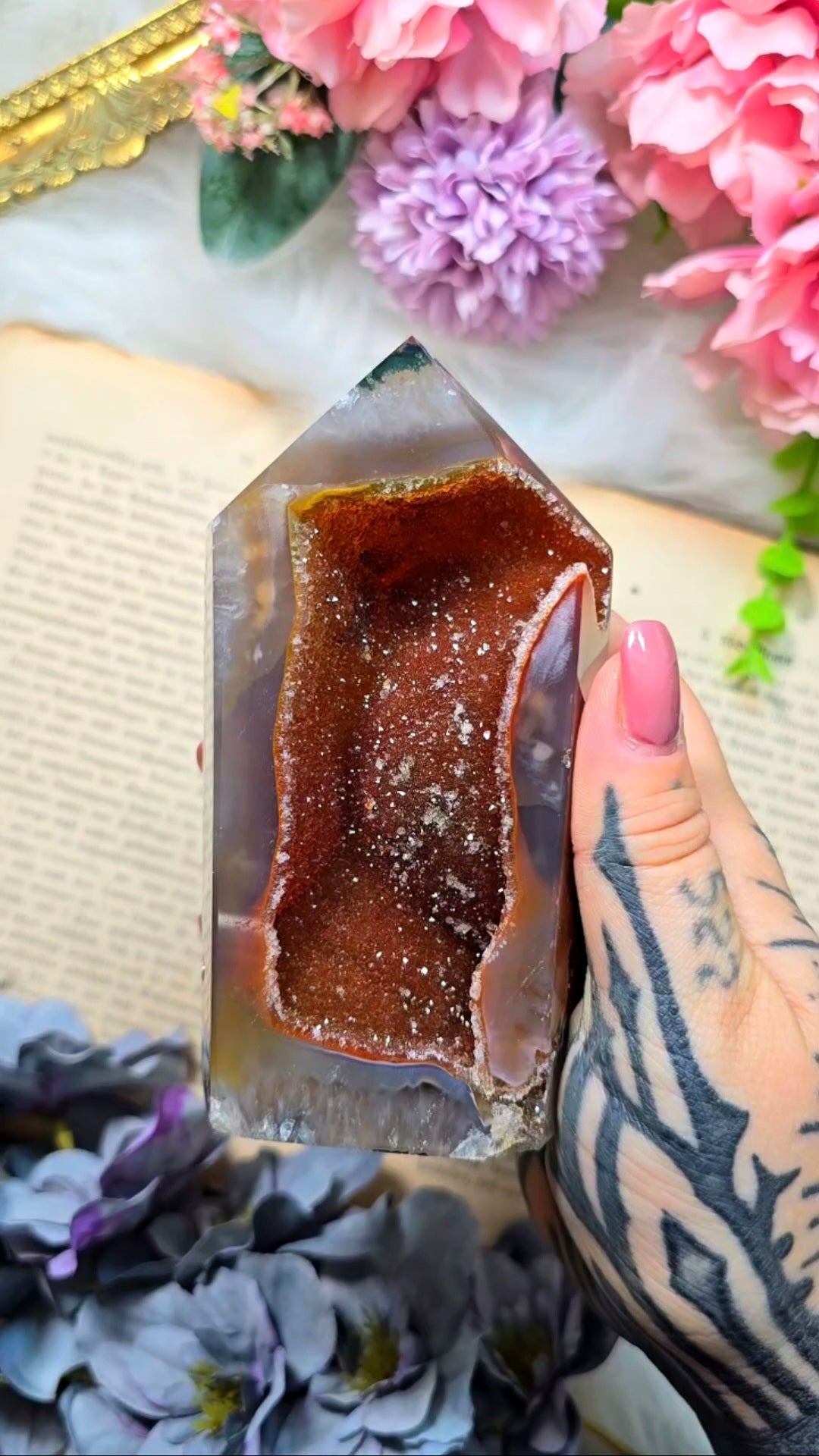 Druzy Agate tower CT578