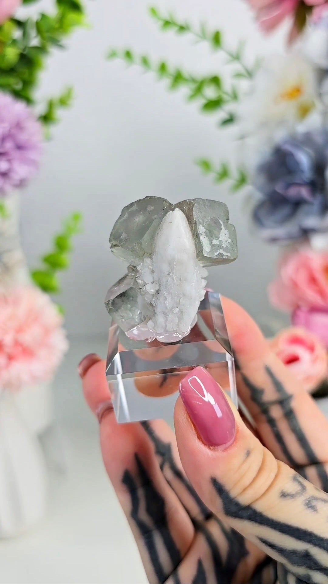 Fluorite on Quartz Specimen