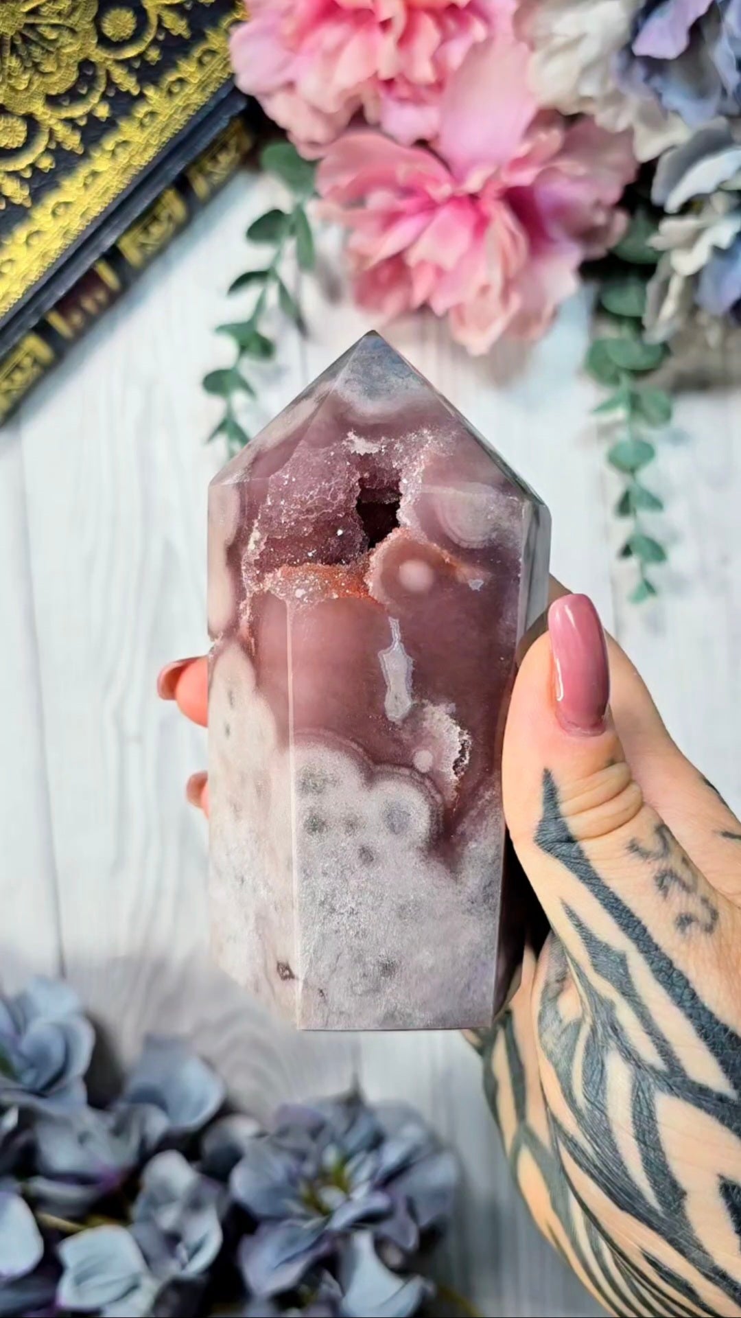 Pink Amethyst tower CT590