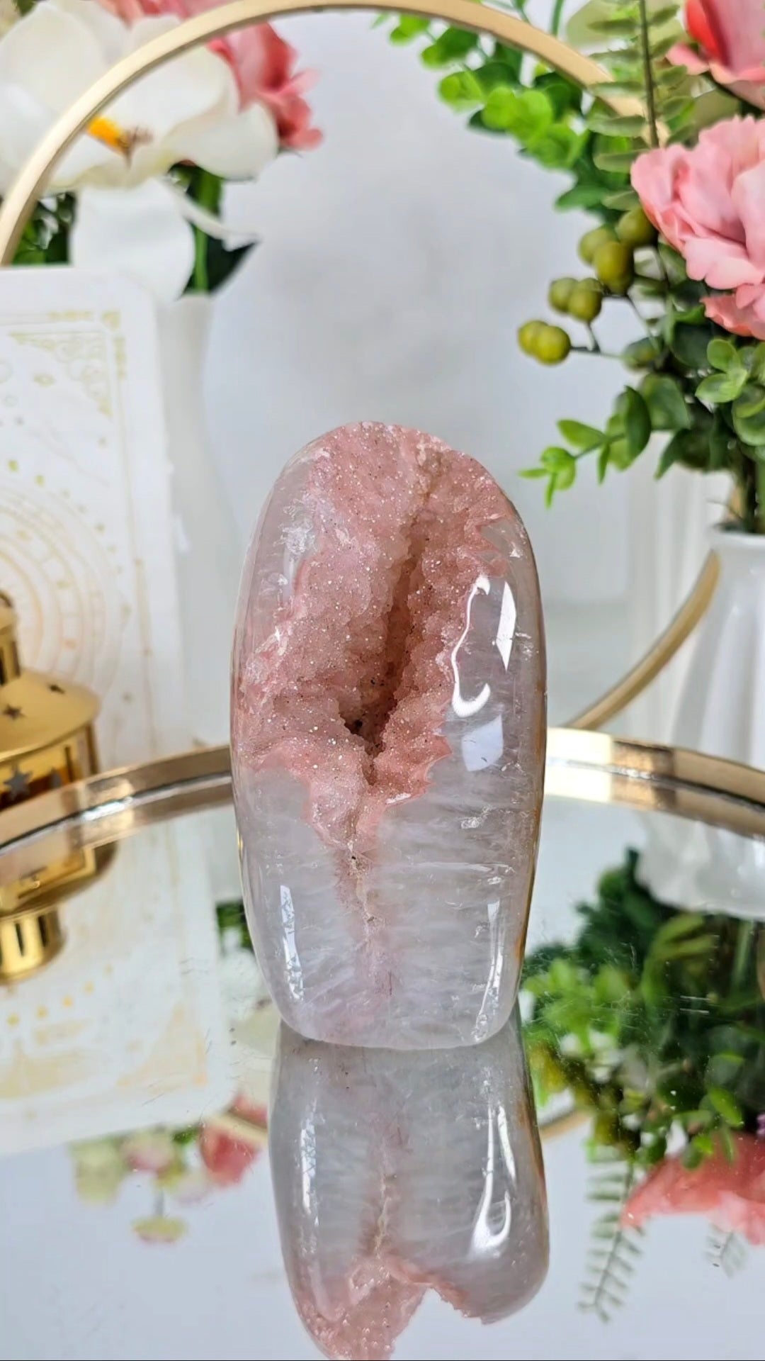 Pink Rainbow Amethyst Cut Base 83