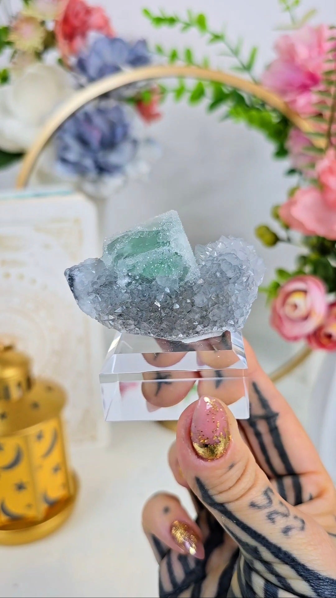 Sugary Green Fluorite