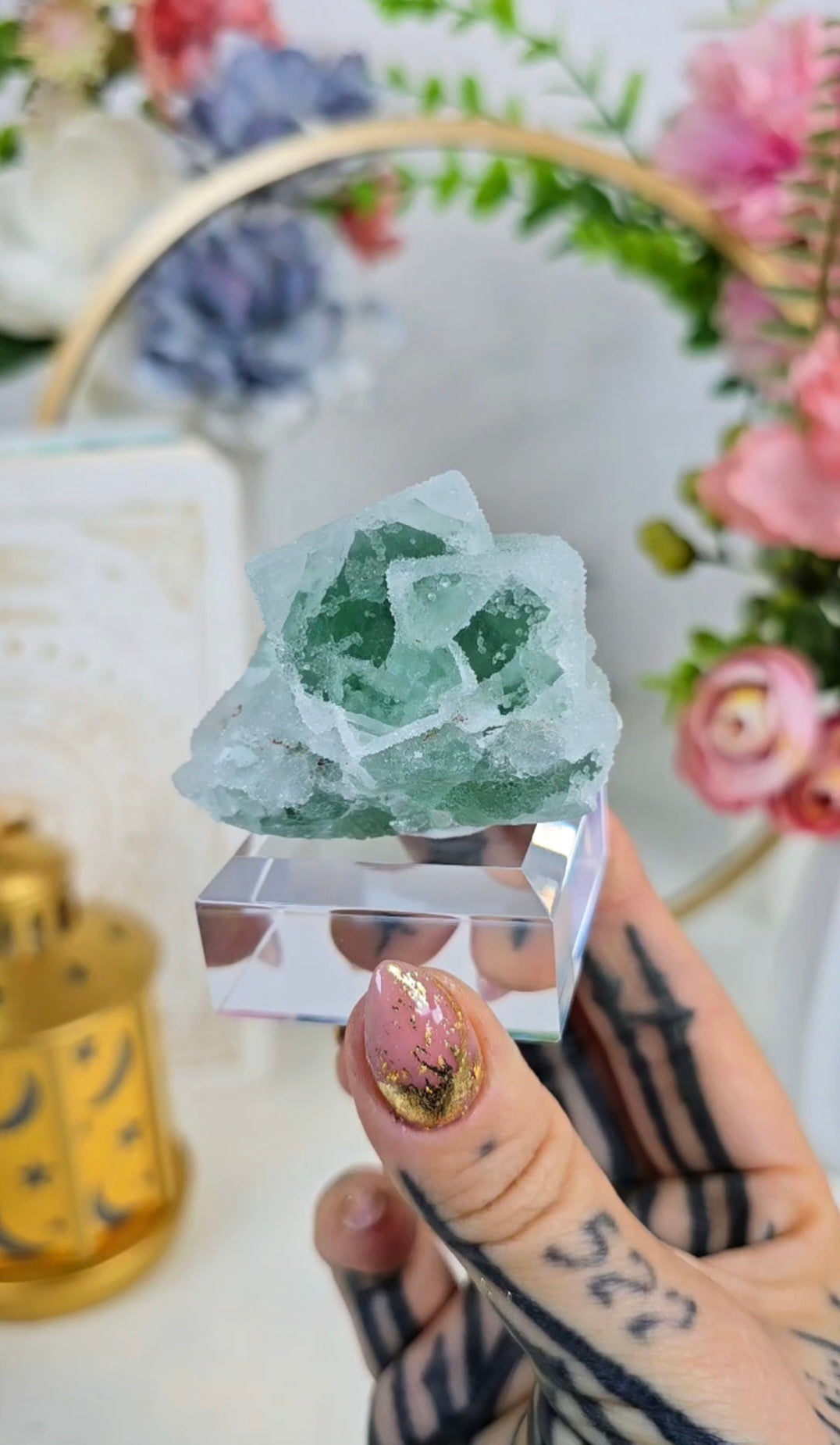 Sugary Green Fluorite