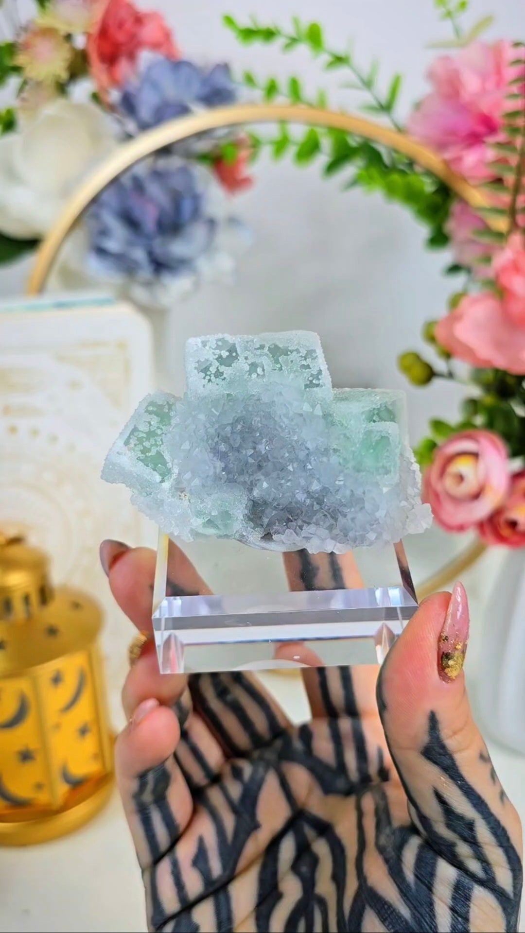 Sugary Green Fluorite