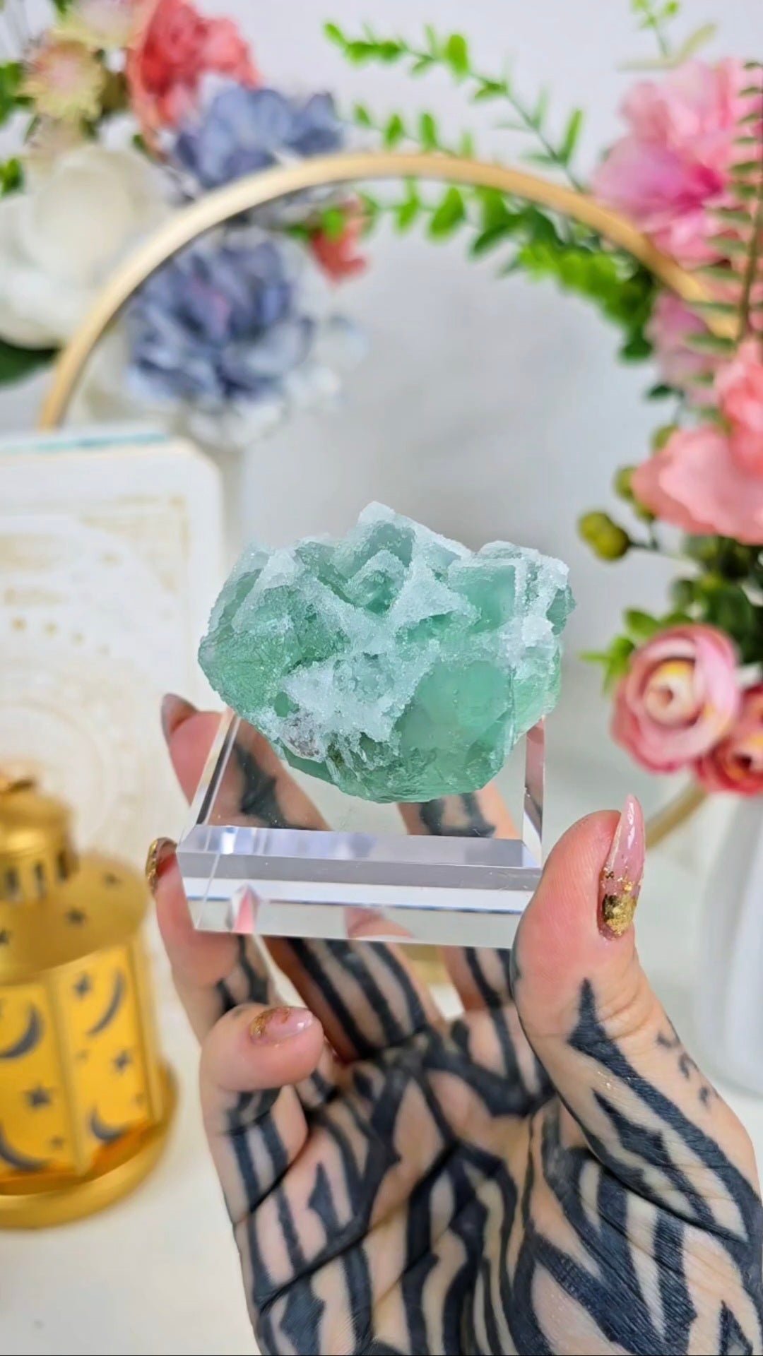 Sugary Green Fluorite