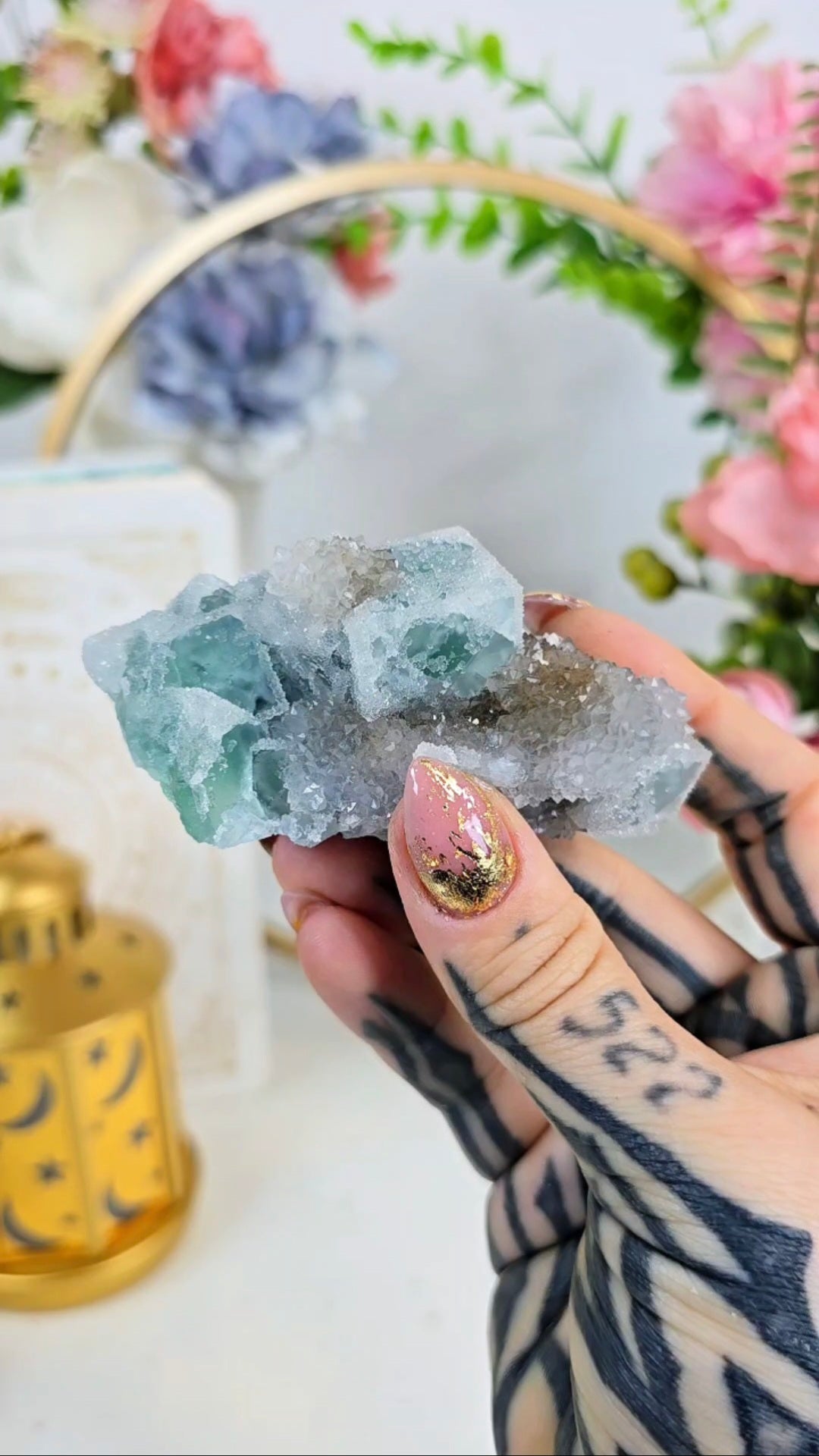 Sugary Green Fluorite