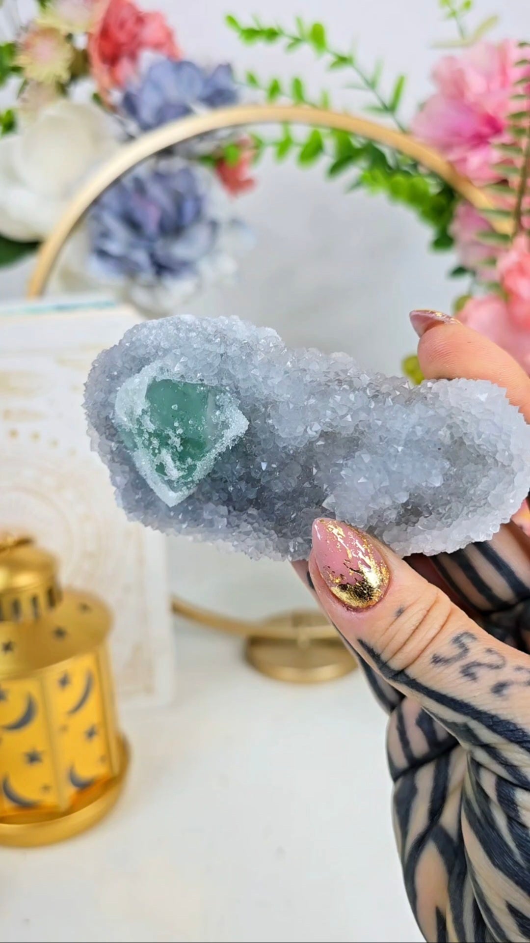 Sugary Green Fluorite