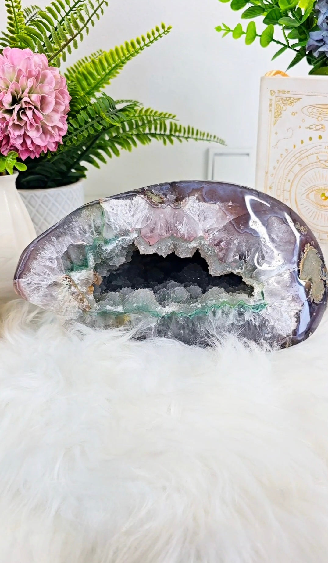 HUGE Green Sugar Druzy Rainbow Amethyst Cave (more than 5kg)