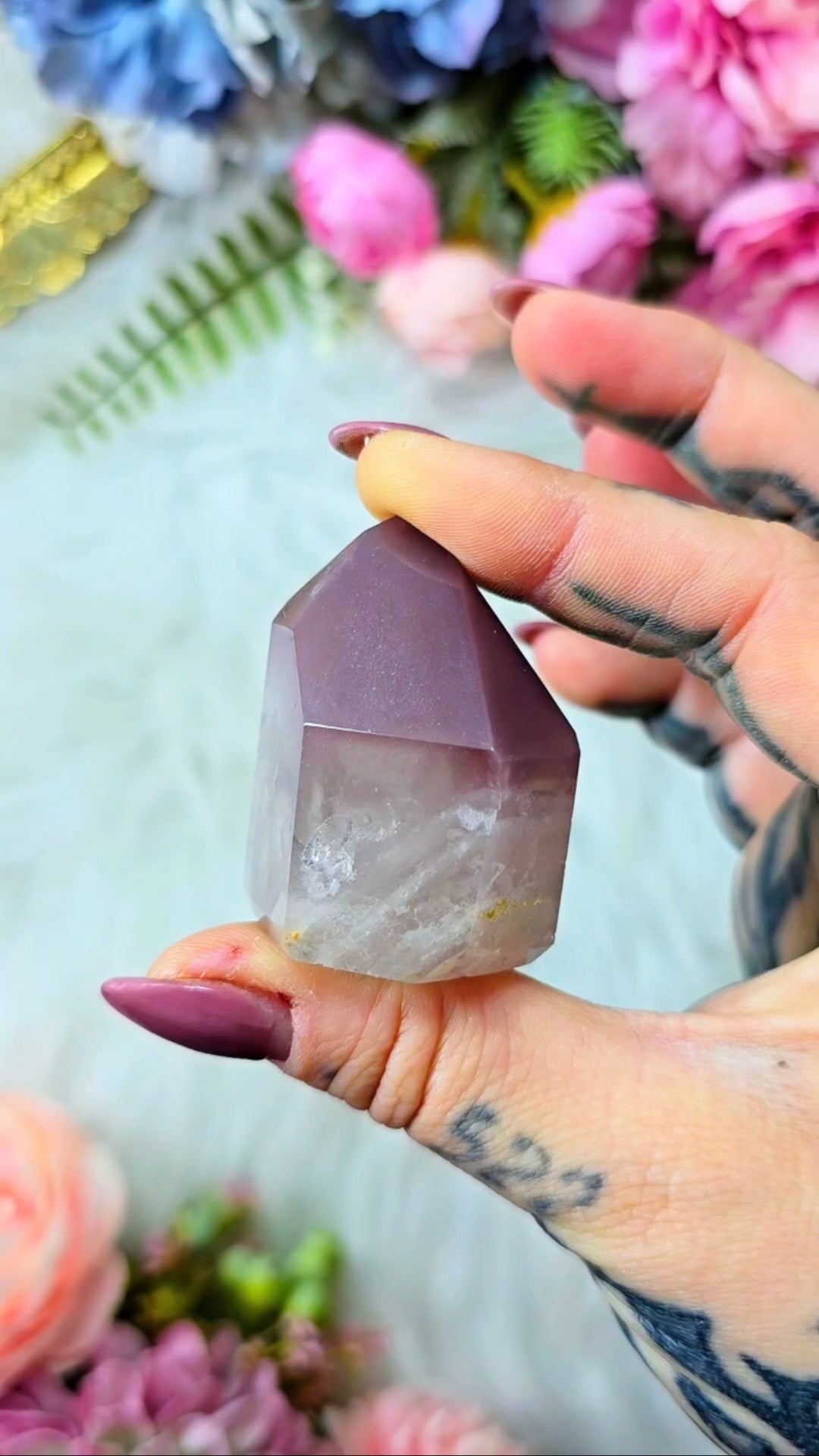 Pink Lithium / Quartz Tower