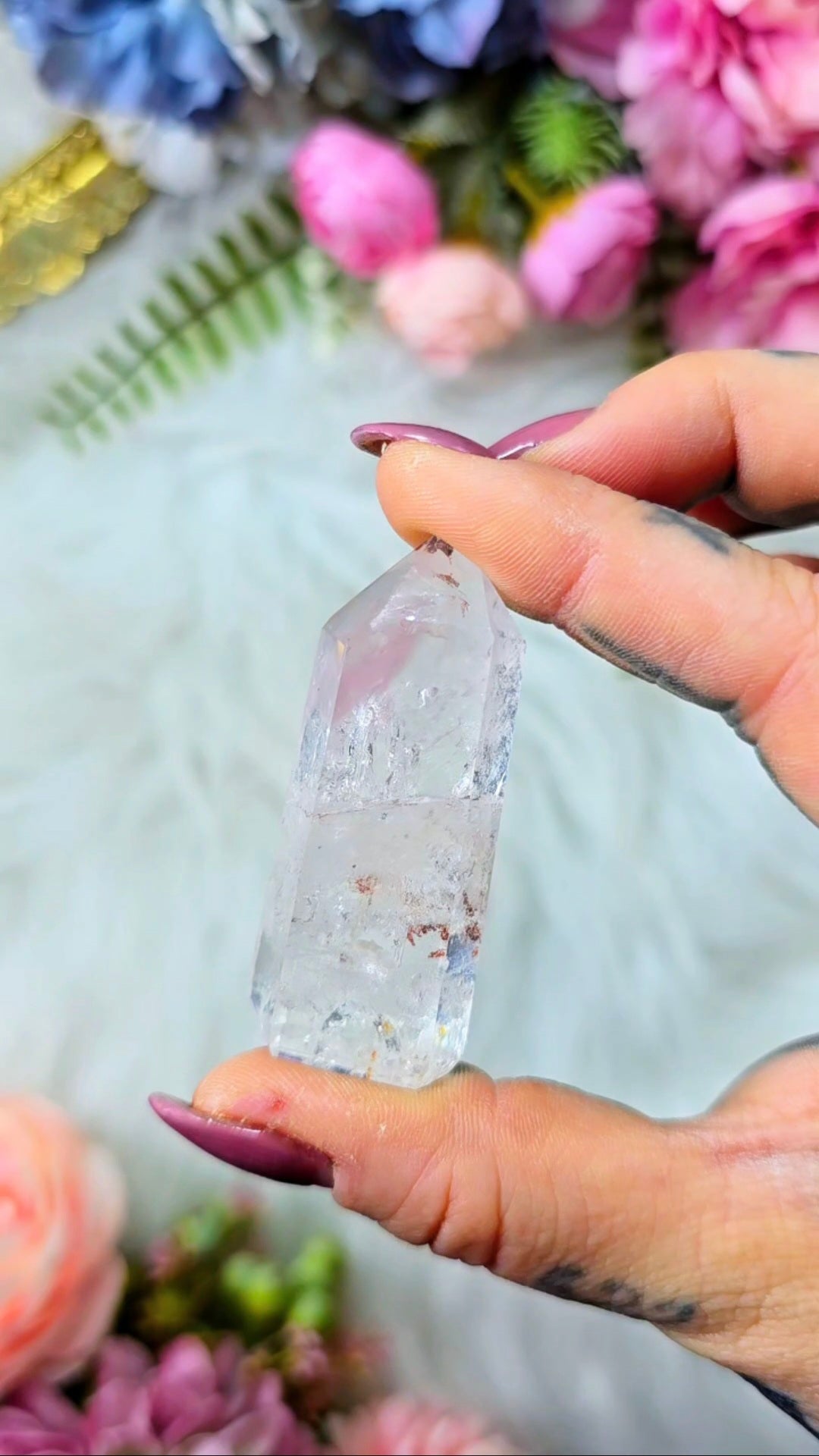 Pink Lithium / Quartz Tower