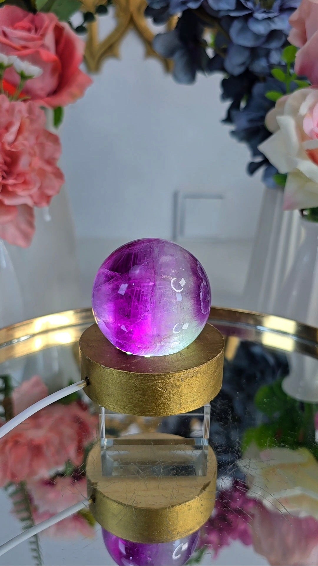 Purple Fluorite Sphere 02