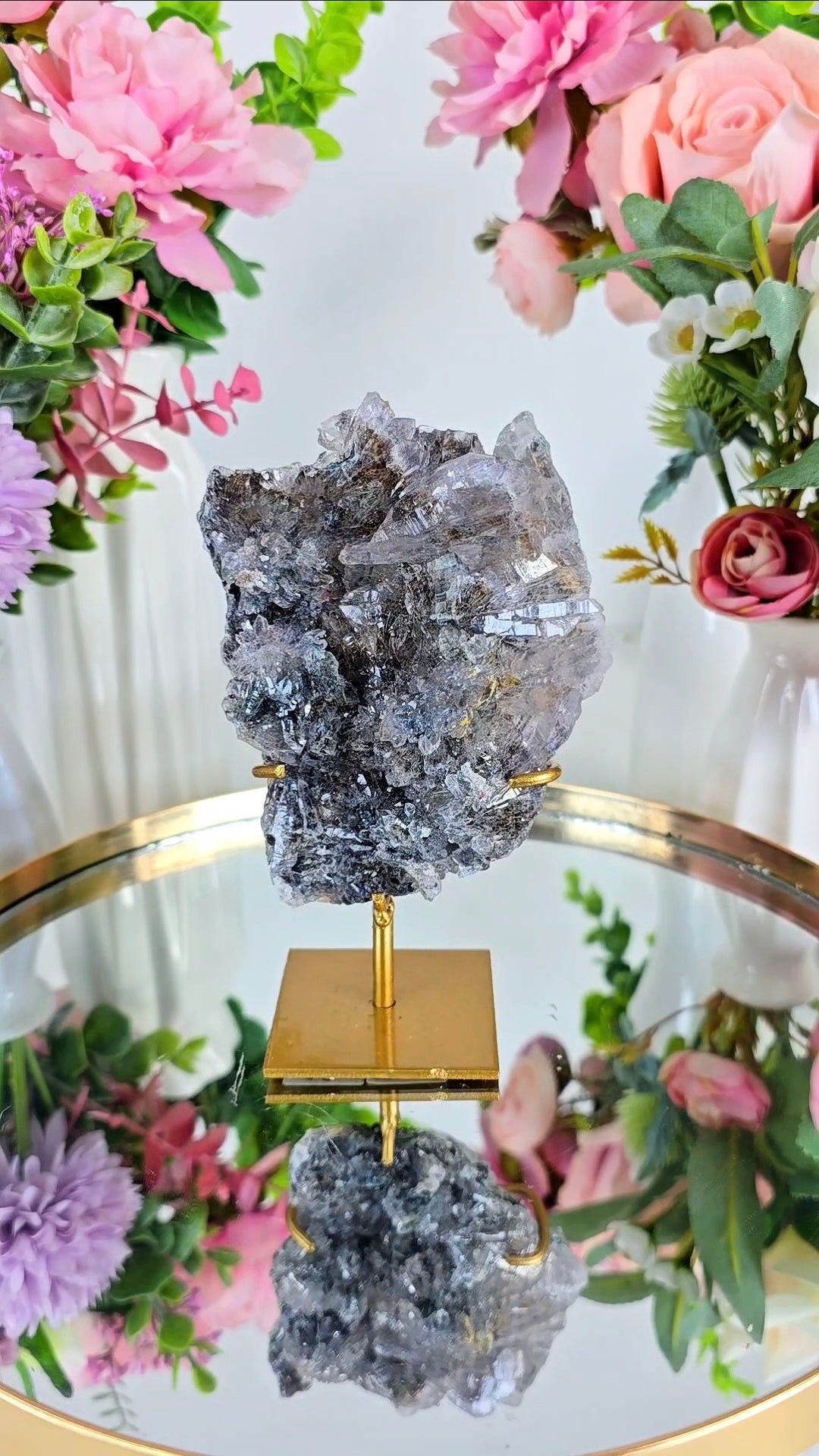 Flower Amethyst on Stand CFLX233