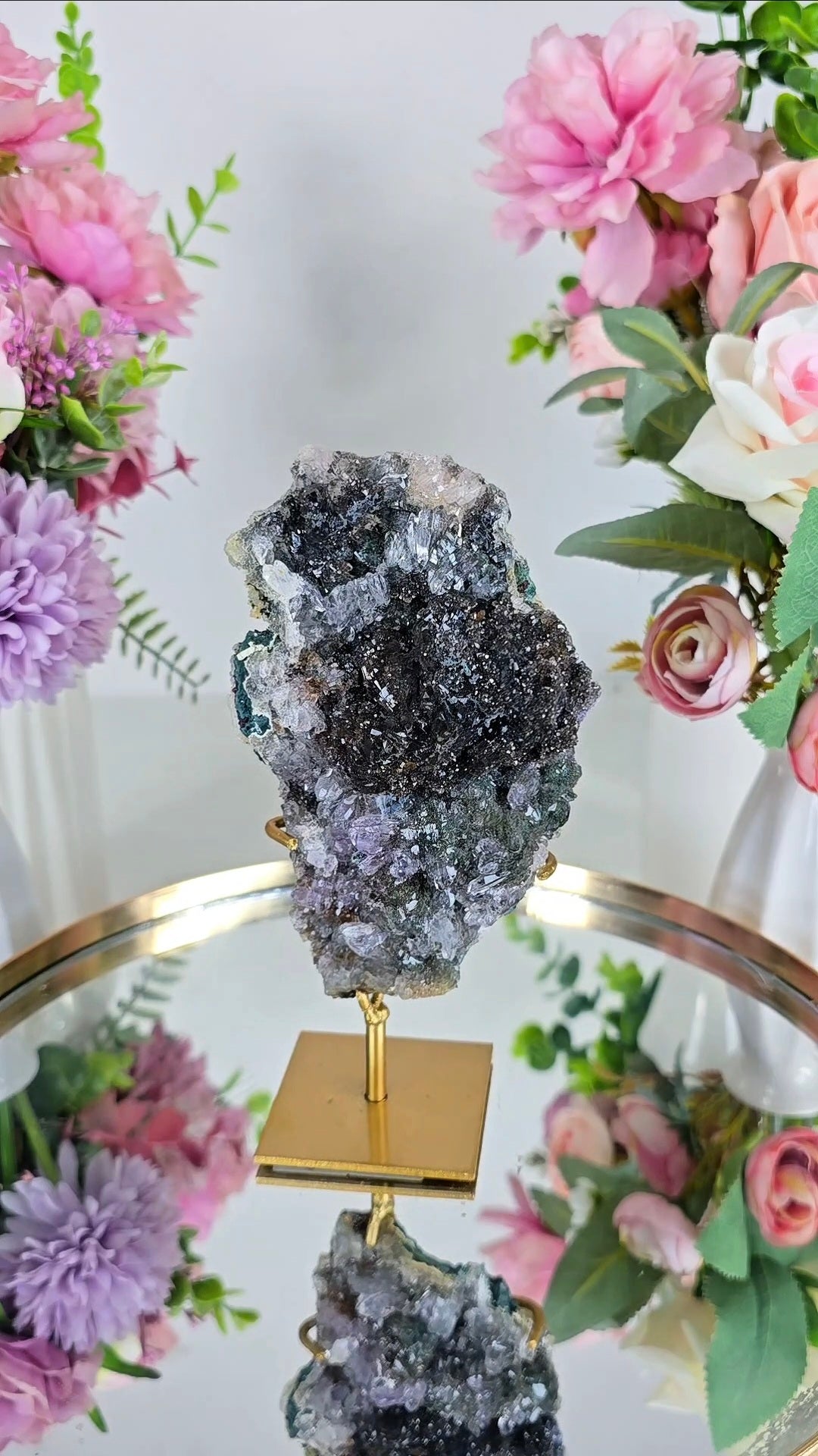 Flower Amethyst on Stand CFLX234
