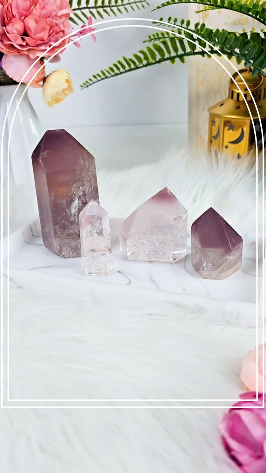 Pink Lithium / Quartz Tower