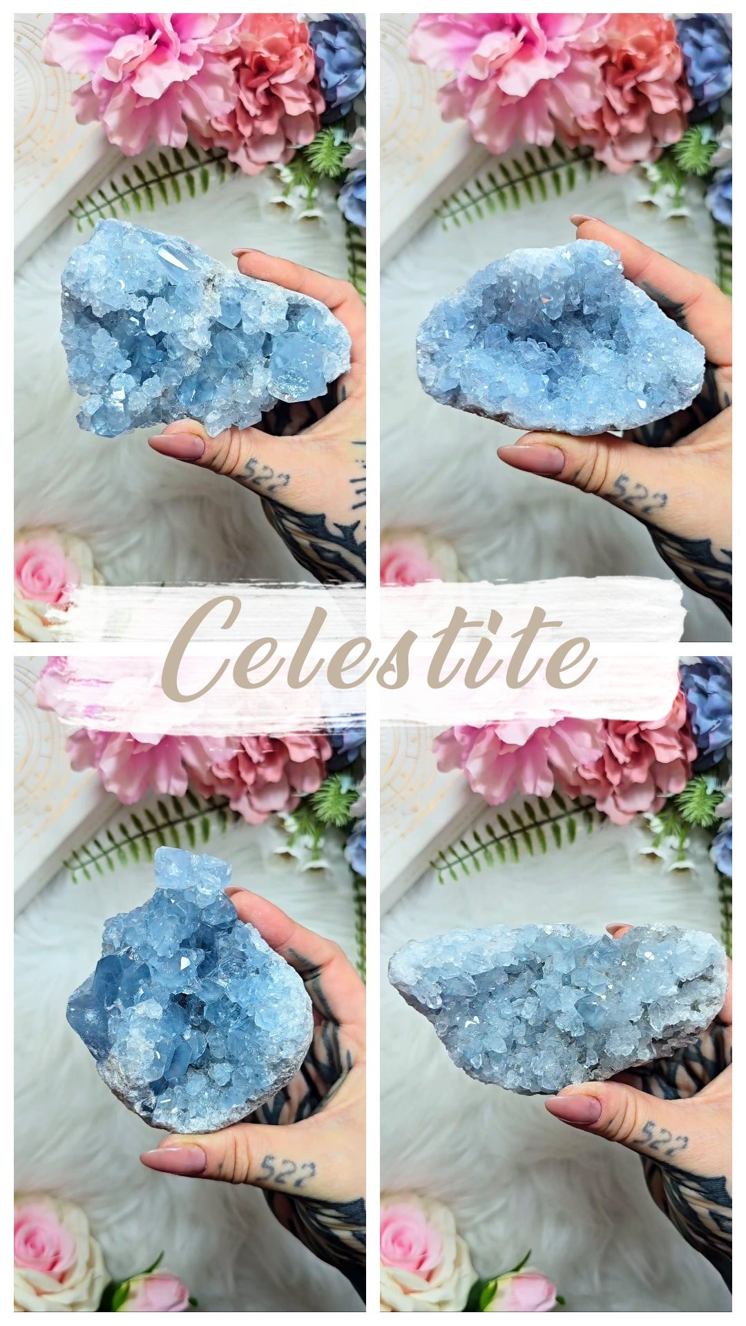Celestite Cluster - Mineral Specimen from Madagascar