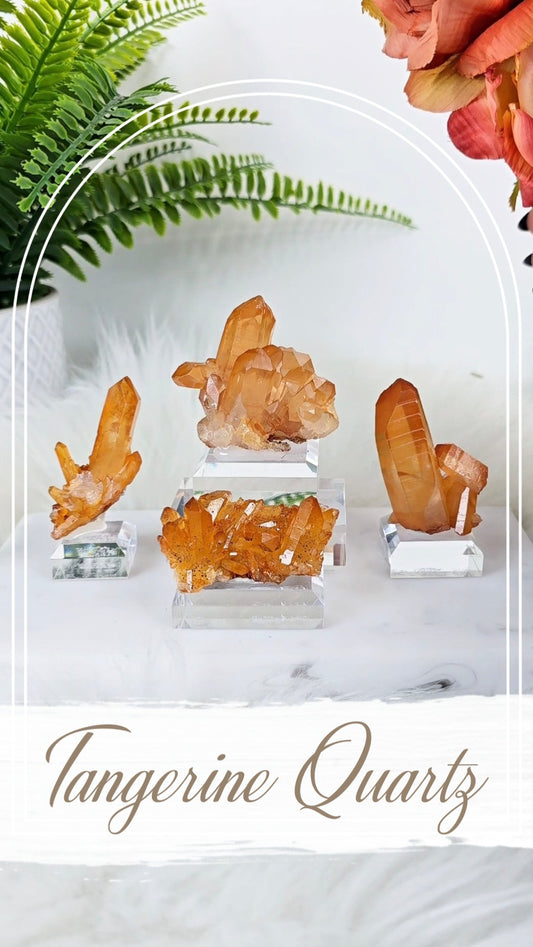 Tangerine Quartz on Base