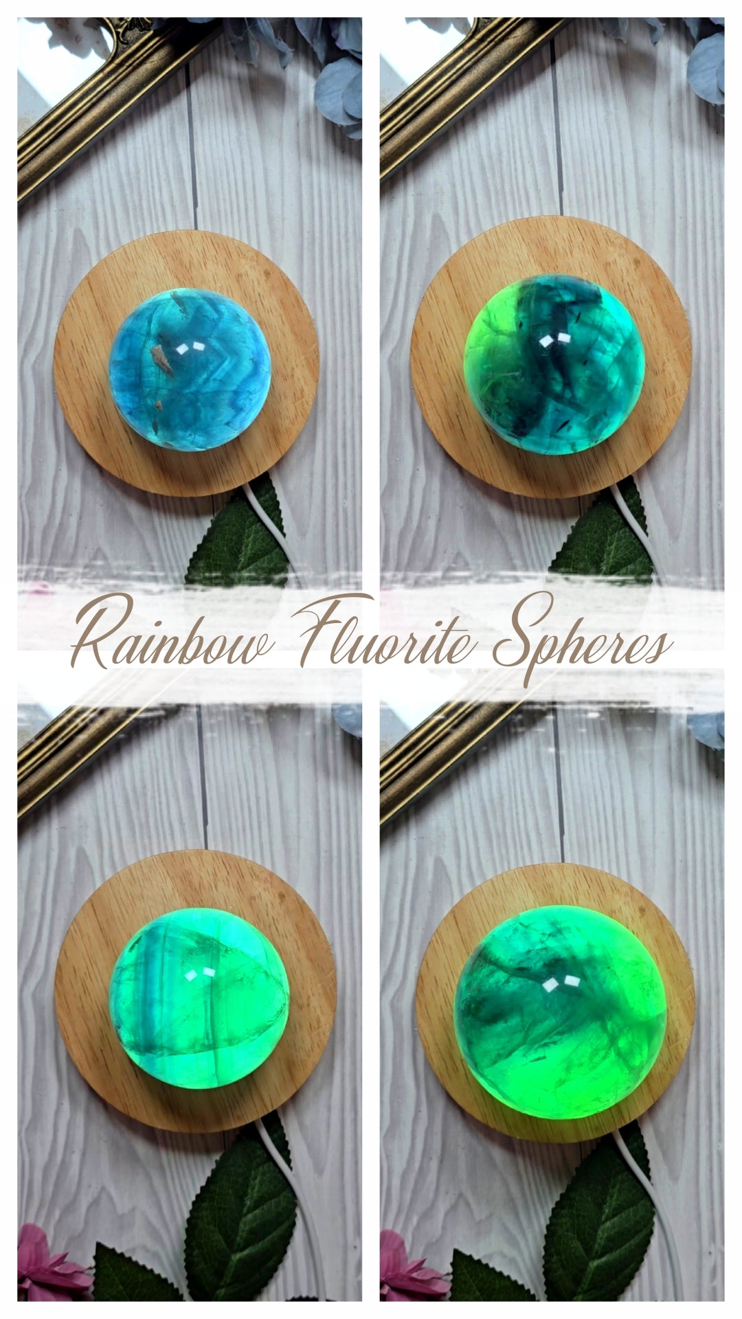 Rainbow Fluorite Sphere