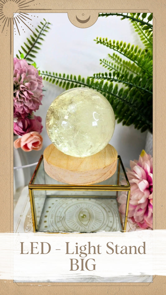 LED-Light Stand BIG for Spheres and other Crystals