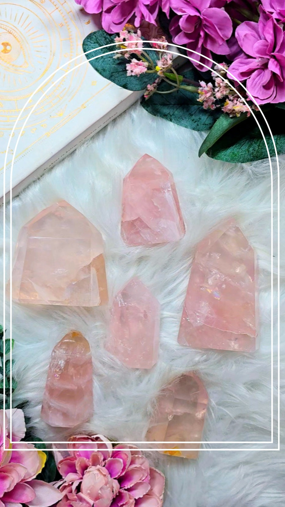 Gemmy Rosequartz Towers