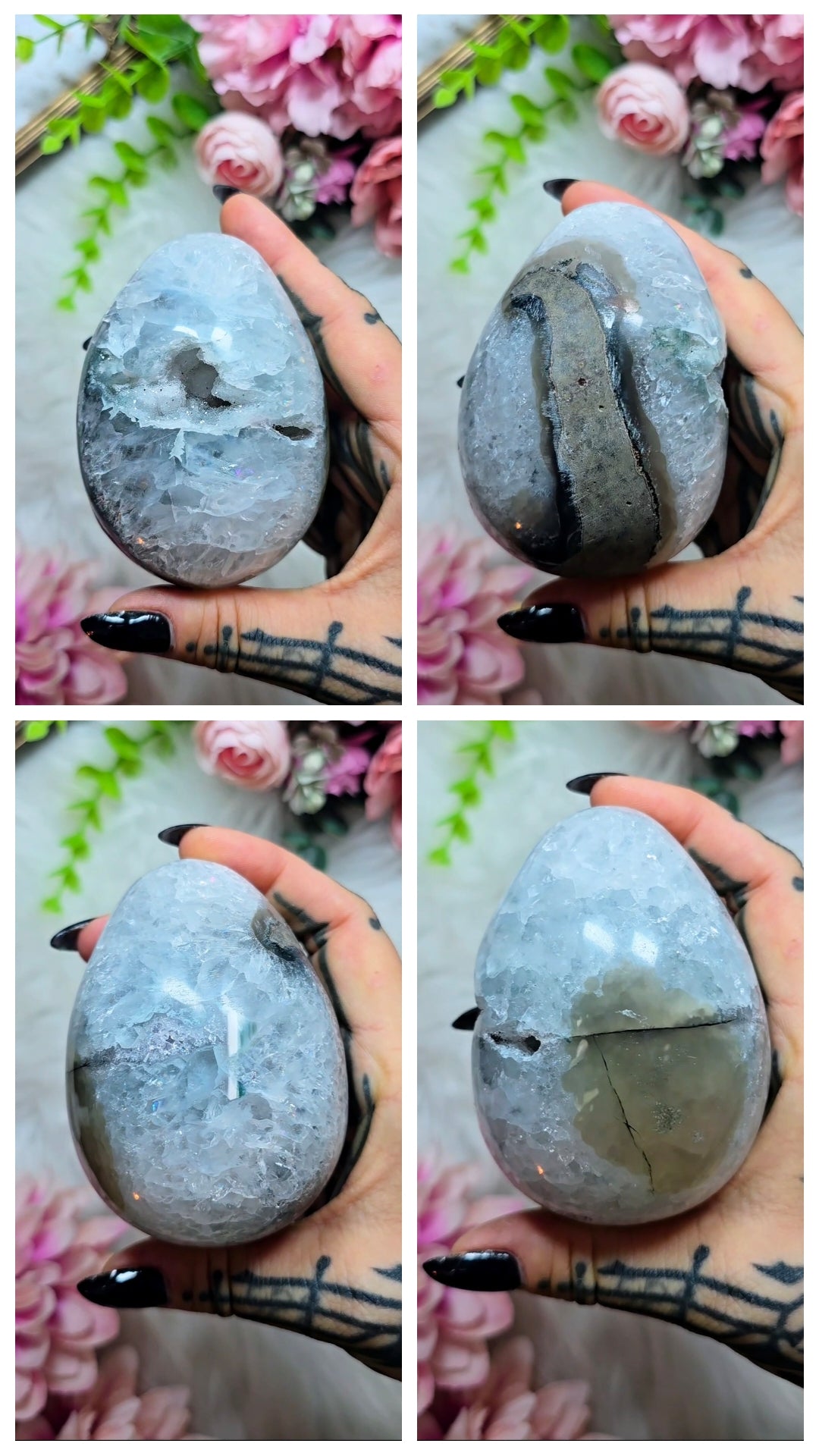 Druzy Rainbow Amethyst Egg 25