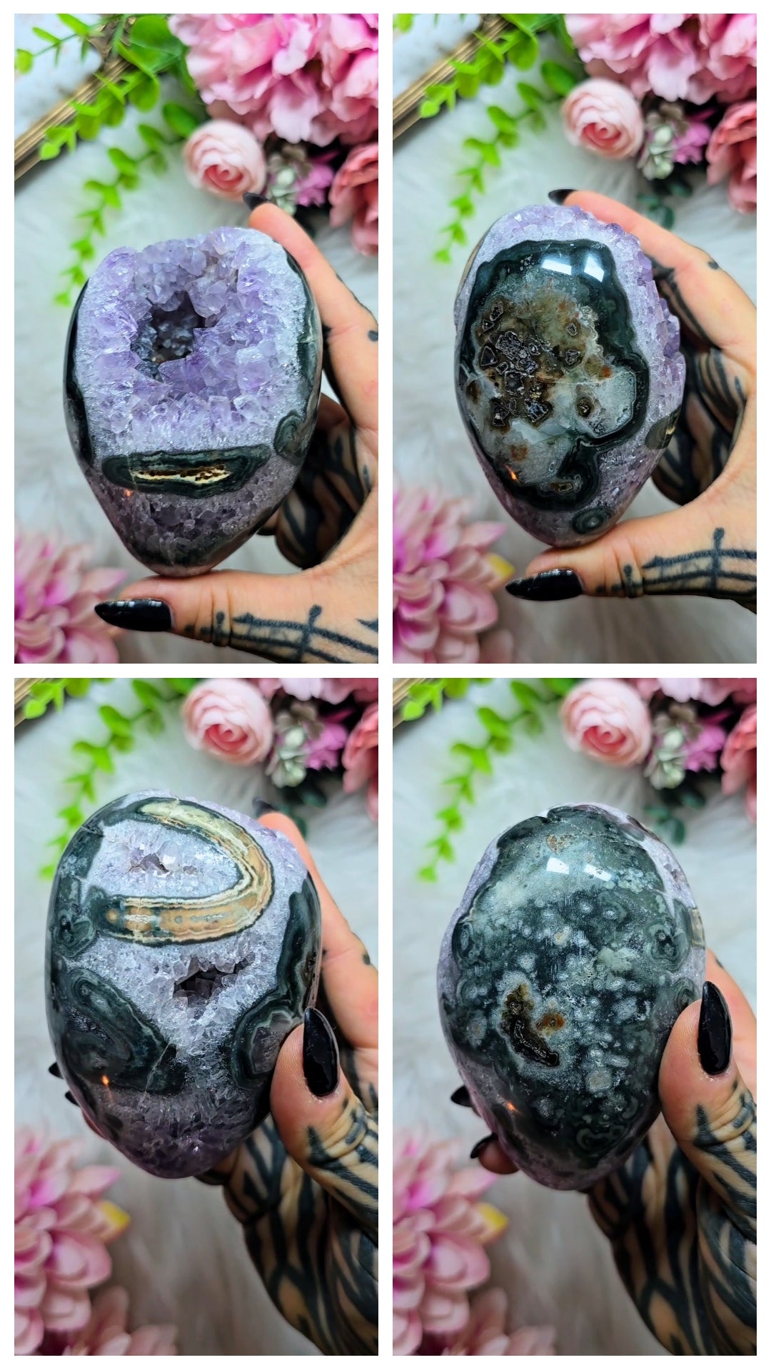 Druzy Rainbow Amethyst Egg 29